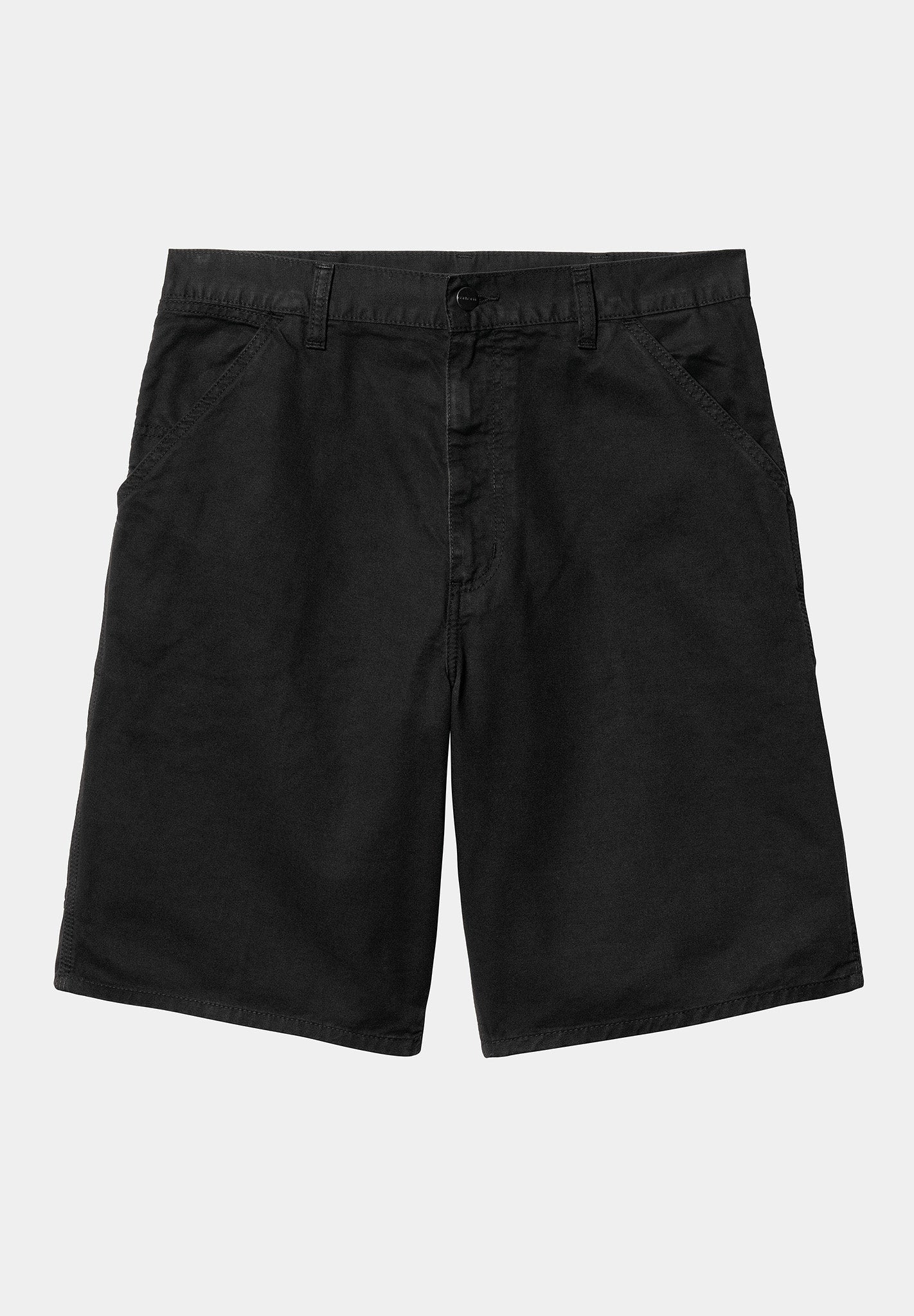 CARHARTT WIP - Single Knee Short - Black Garment Dyed - BACKYARD