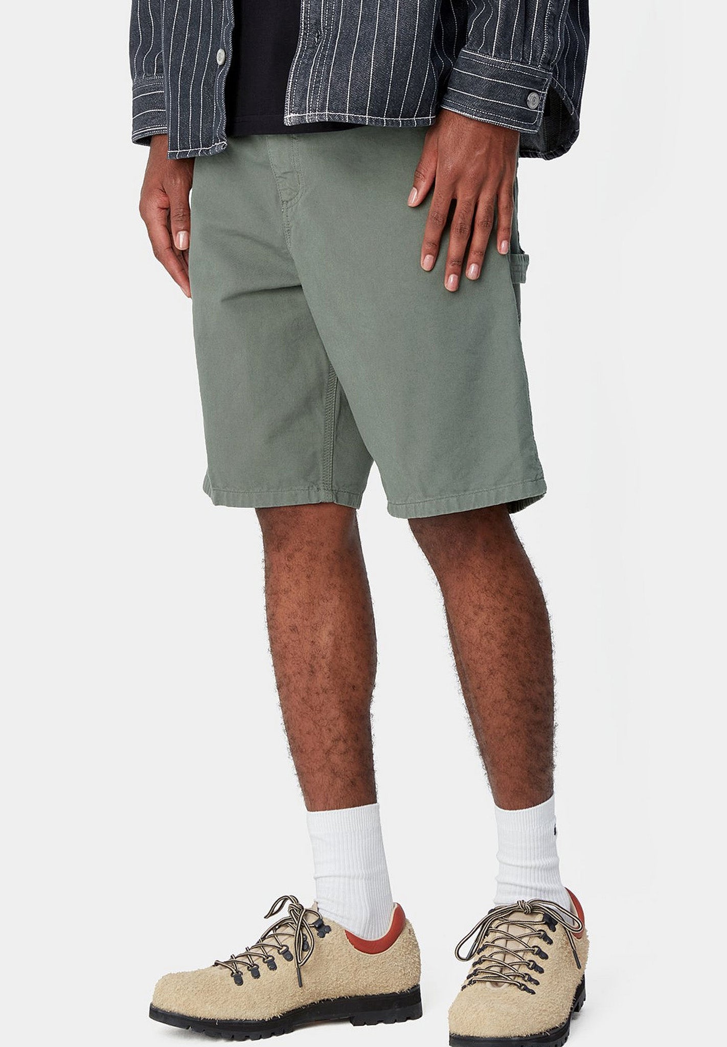 CARHARTT WIP - Single Knee Short - Park Garment Dyed - BACKYARD