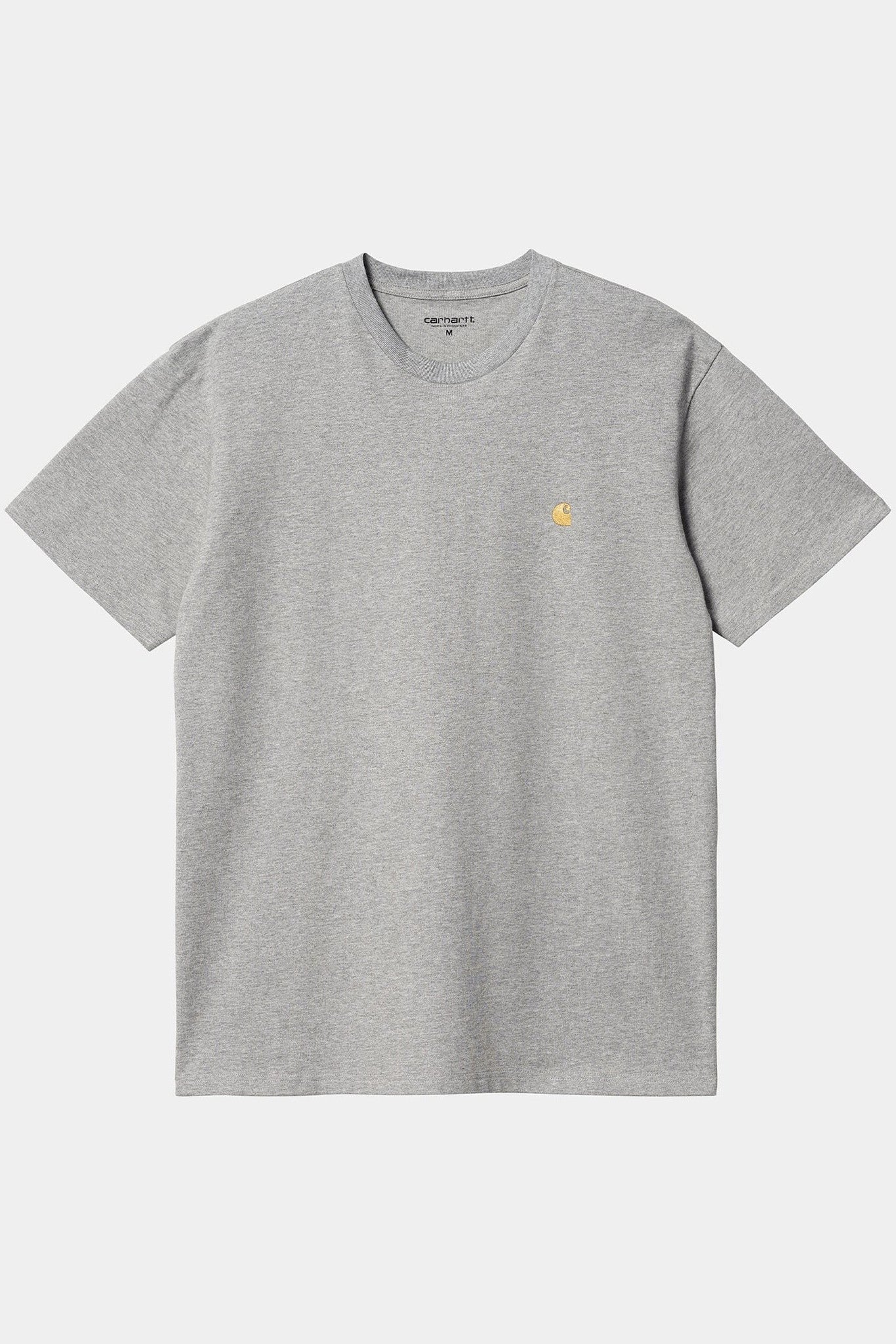 CARHARTT WIP - S/S Chase T-Shirt - Grey Heather Gold - BACKYARD
