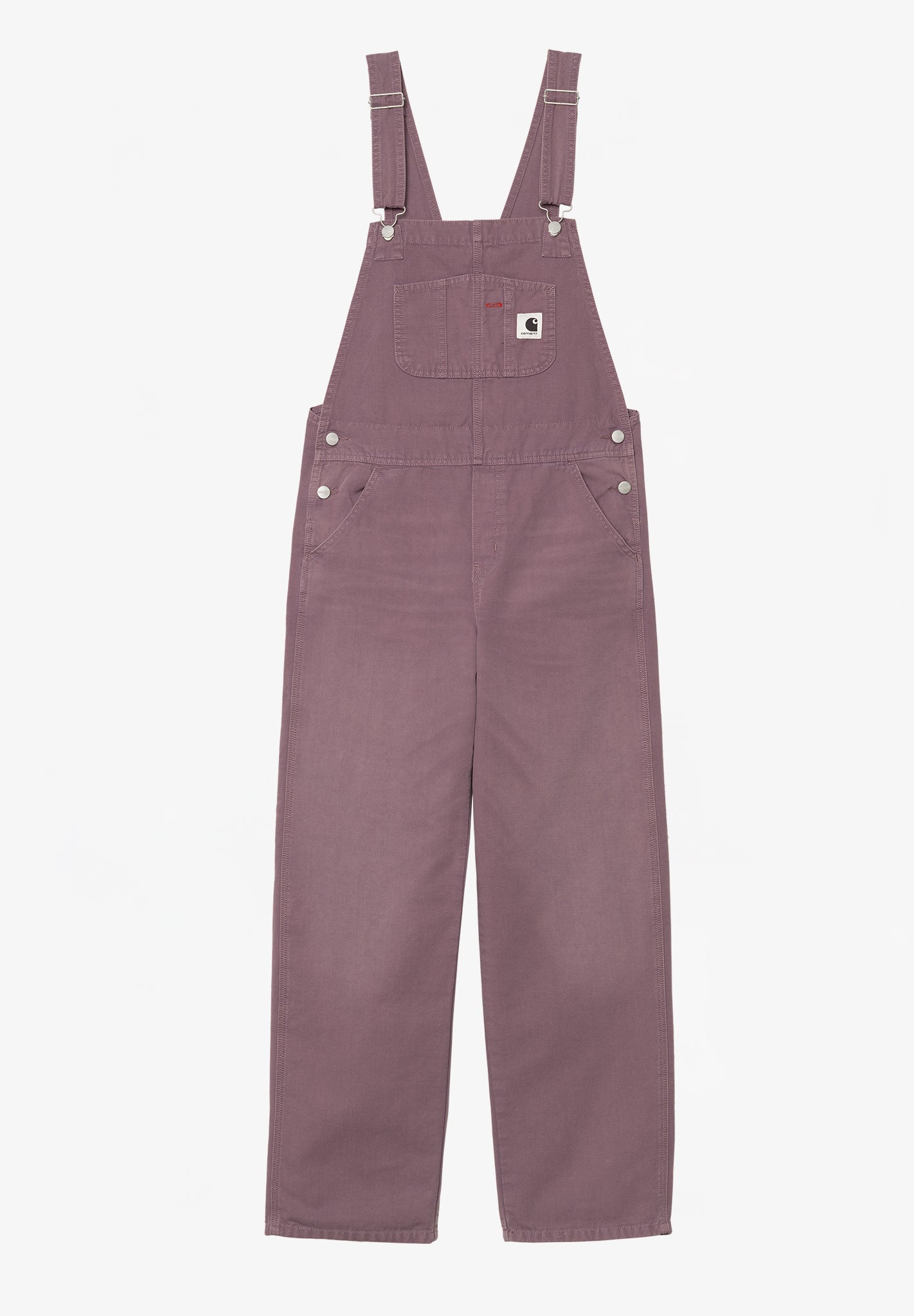 CARHARTT WIP - W' Bib Overall Straight - Phlox Stone Canvas - BACKYARD