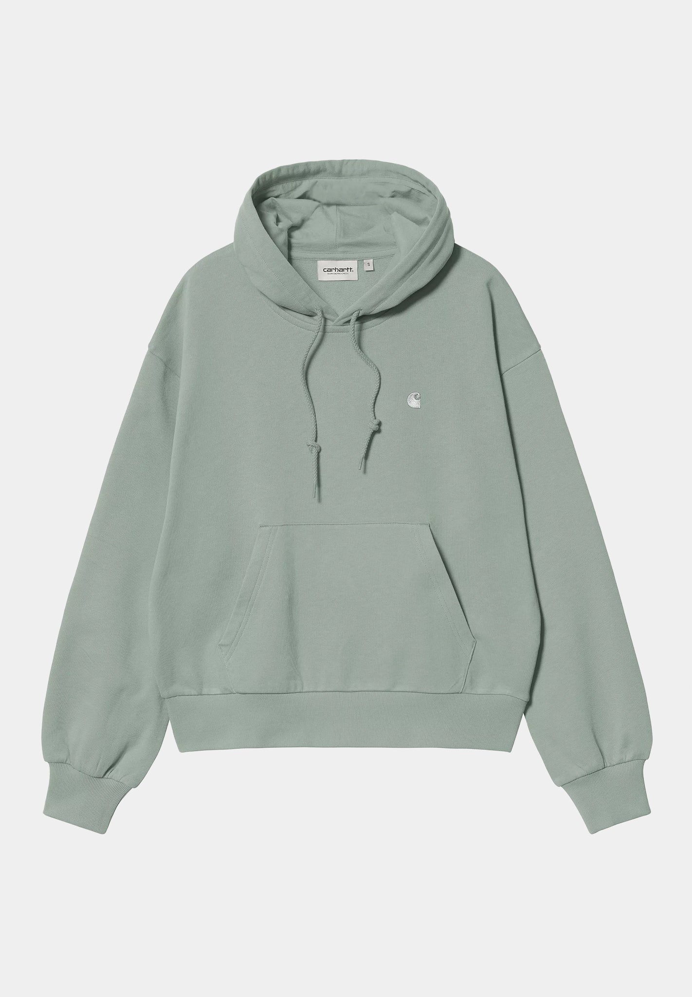 CARHARTT WIP - W' Hooded Casey Sweatshirt - Frosted Green Silver - BACKYARD