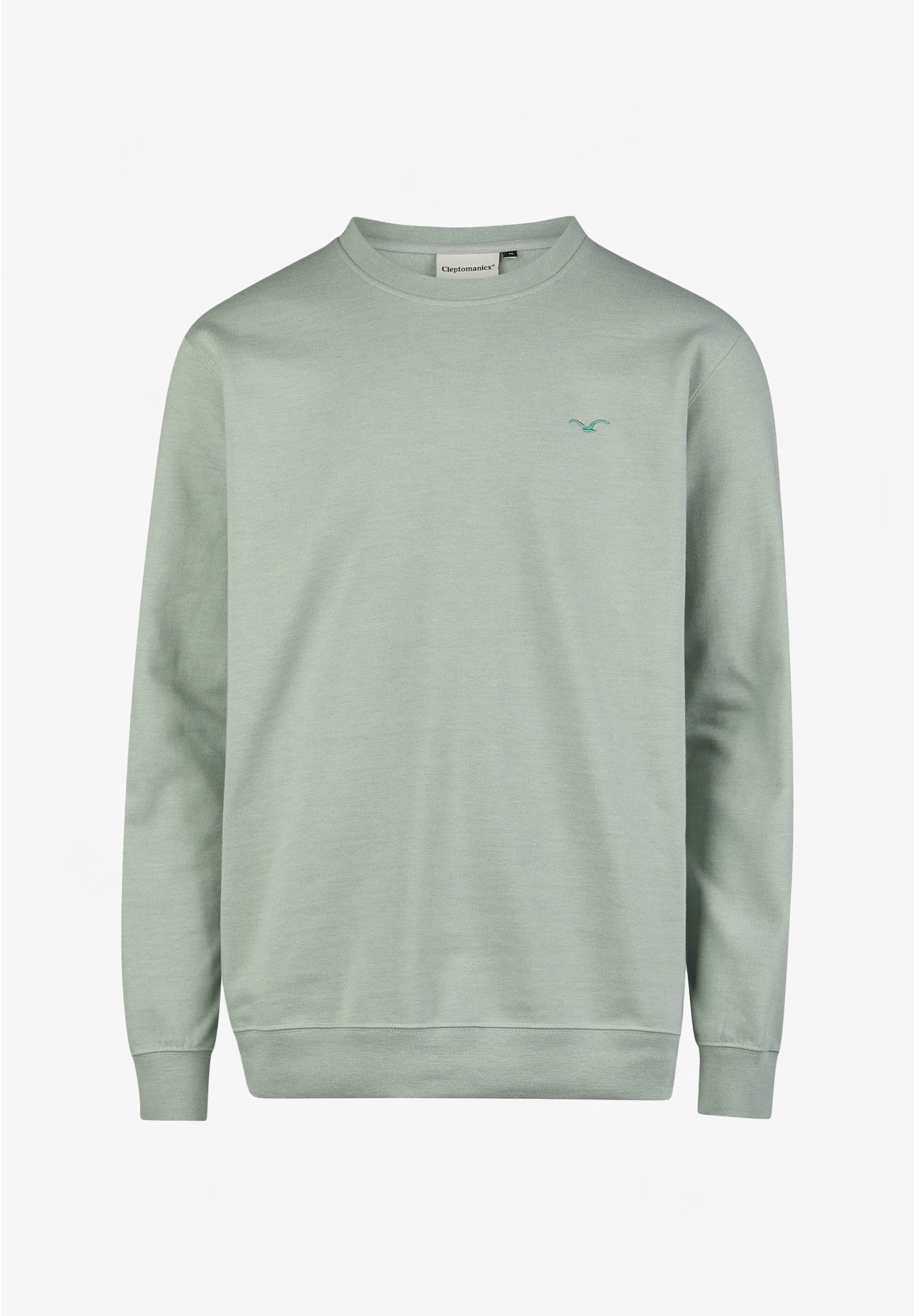 CLEPTOMANICX - Ligull Crewneck - Heather Ice Green - BACKYARD