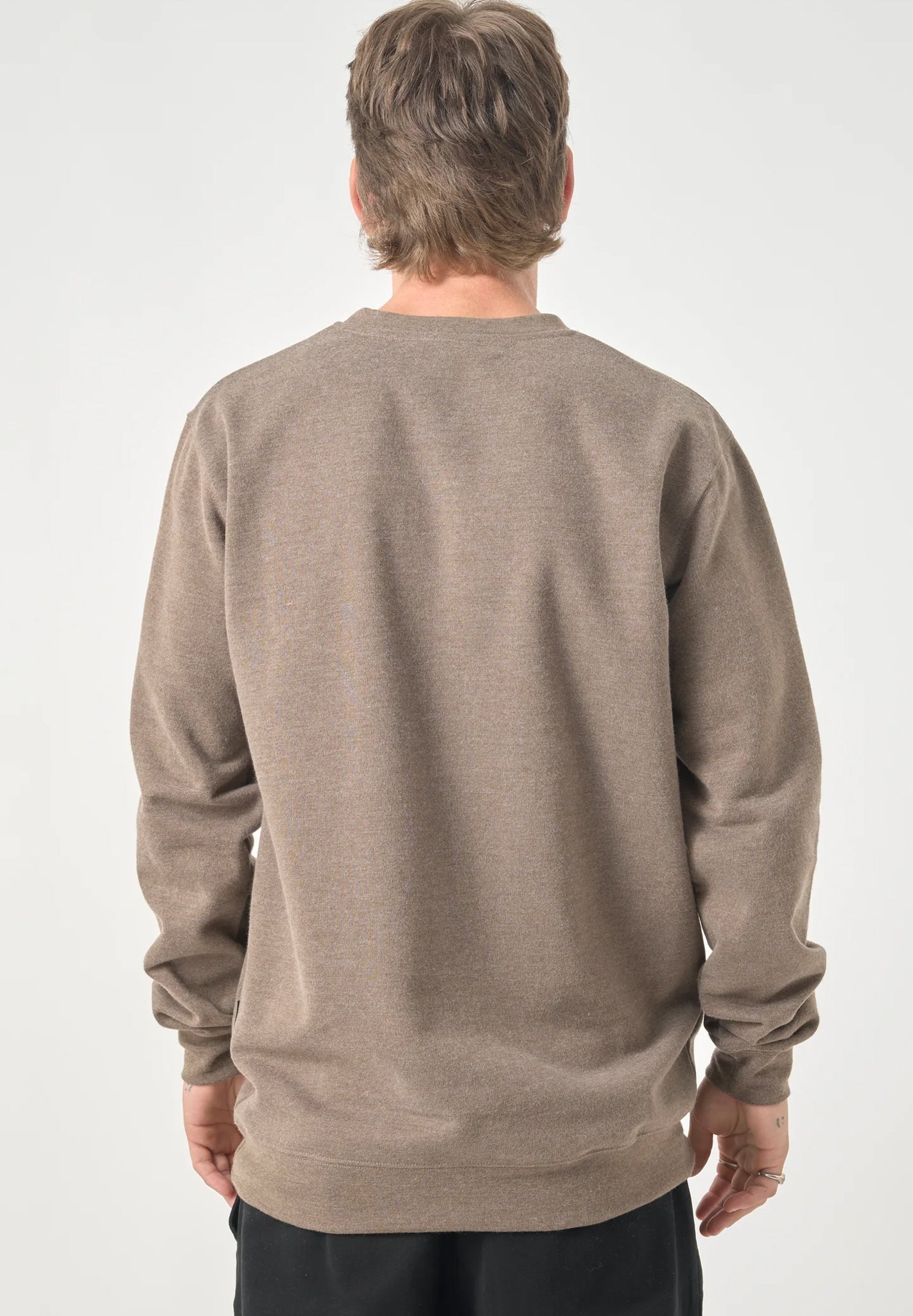 CLEPTOMANICX - Ligull Crewneck - Heather Rain Drum - BACKYARD