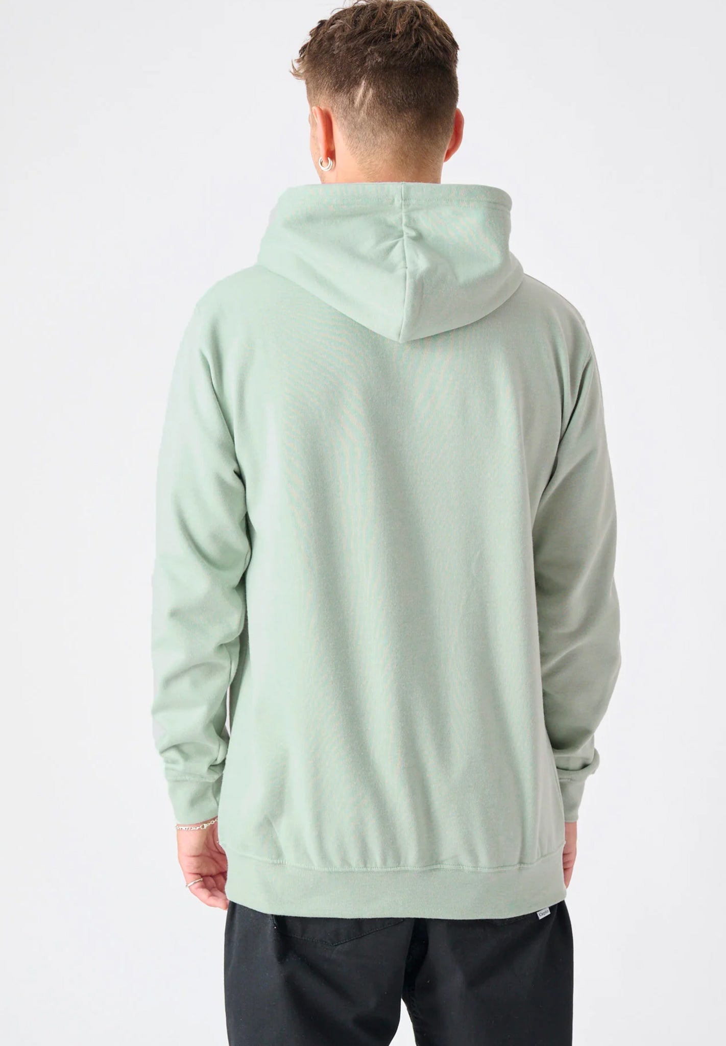 CLEPTOMANICX - Ligull Regular Hooded - Heather Ice Green - BACKYARD