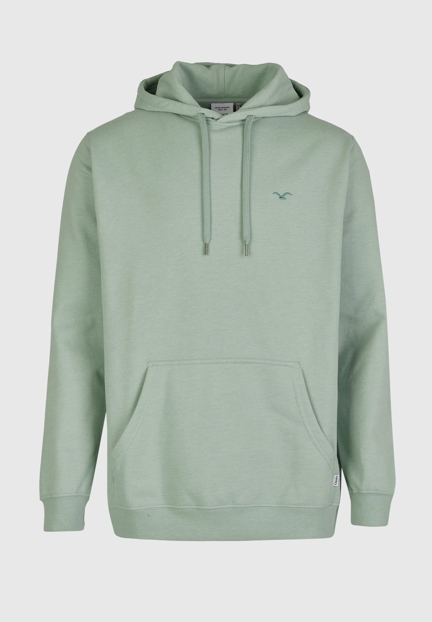 CLEPTOMANICX - Ligull Regular Hooded - Heather Ice Green - BACKYARD