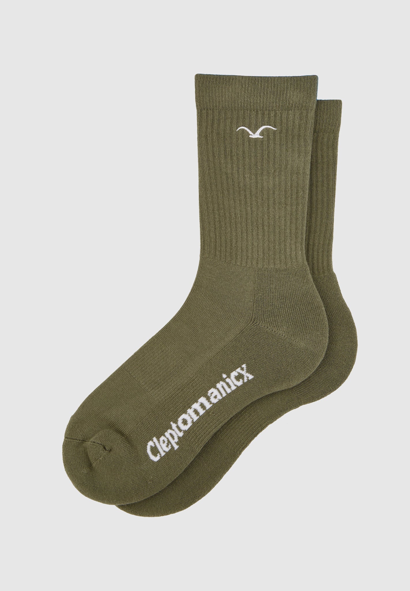CLEPTOMANICX - Ligull Socks - Burnt Olive - BACKYARD