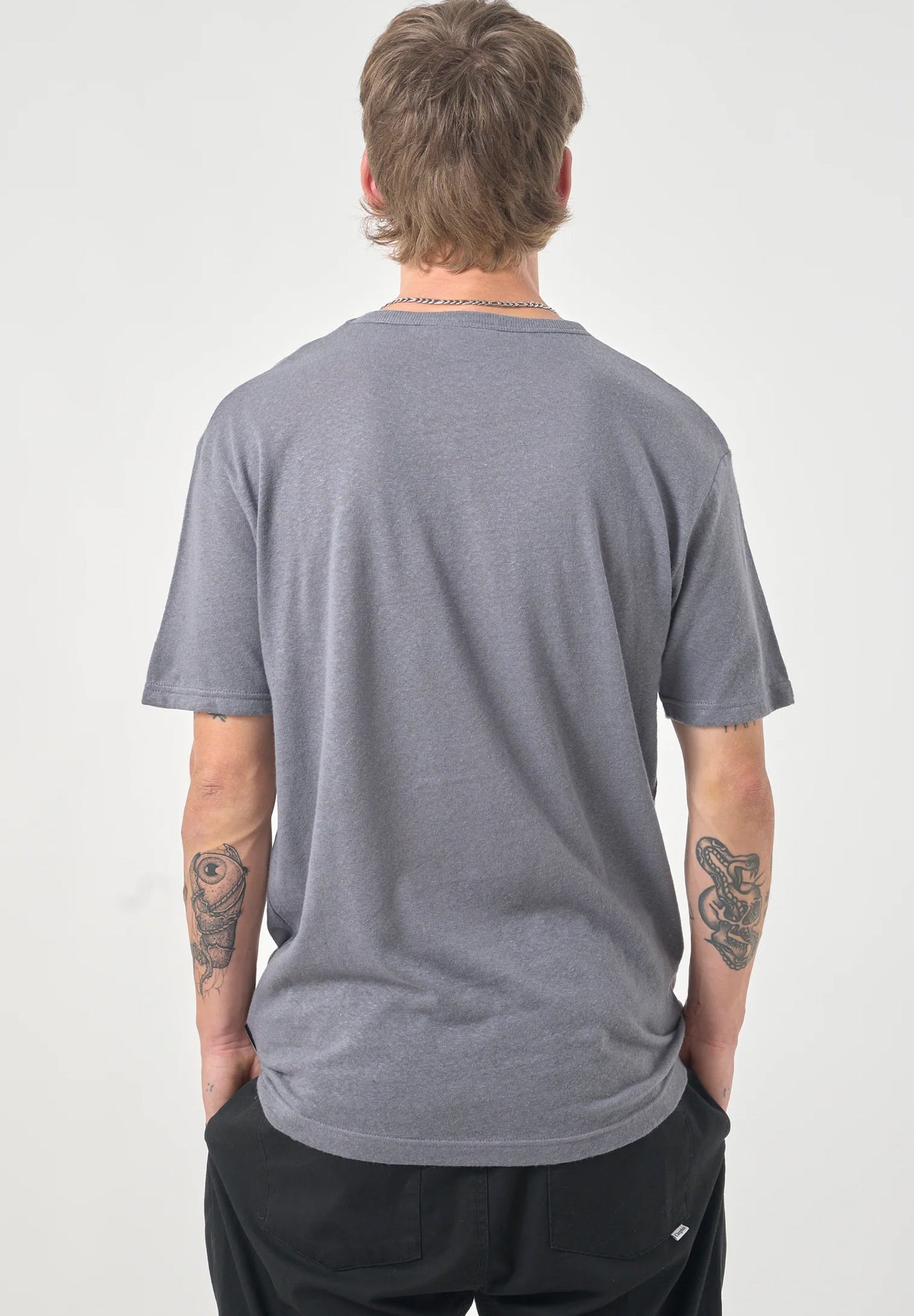 CLEPTOMANICX - Ligull Summer Basic Tee - Lava Smoke - BACKYARD