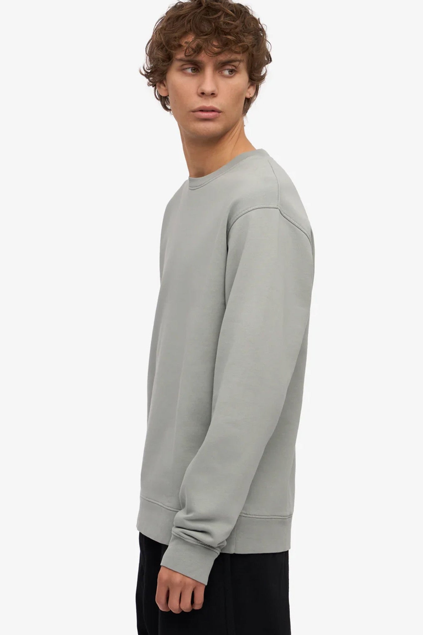 COLORFUL STANDARD - Classic Organic Crew - Steel Blue - BACKYARD