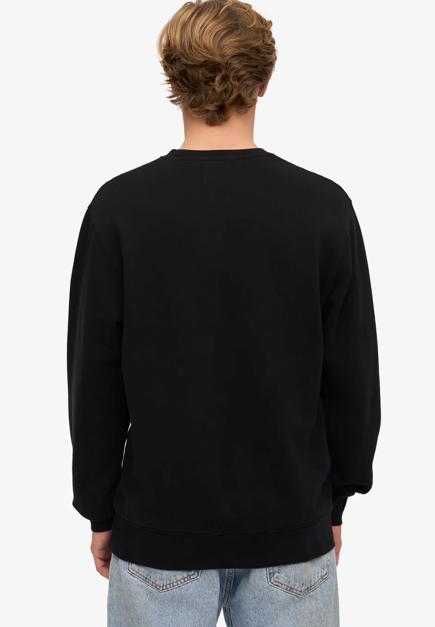 COLORFUL STANDARD - Classic Organic Crew - Deep Black - BACKYARD