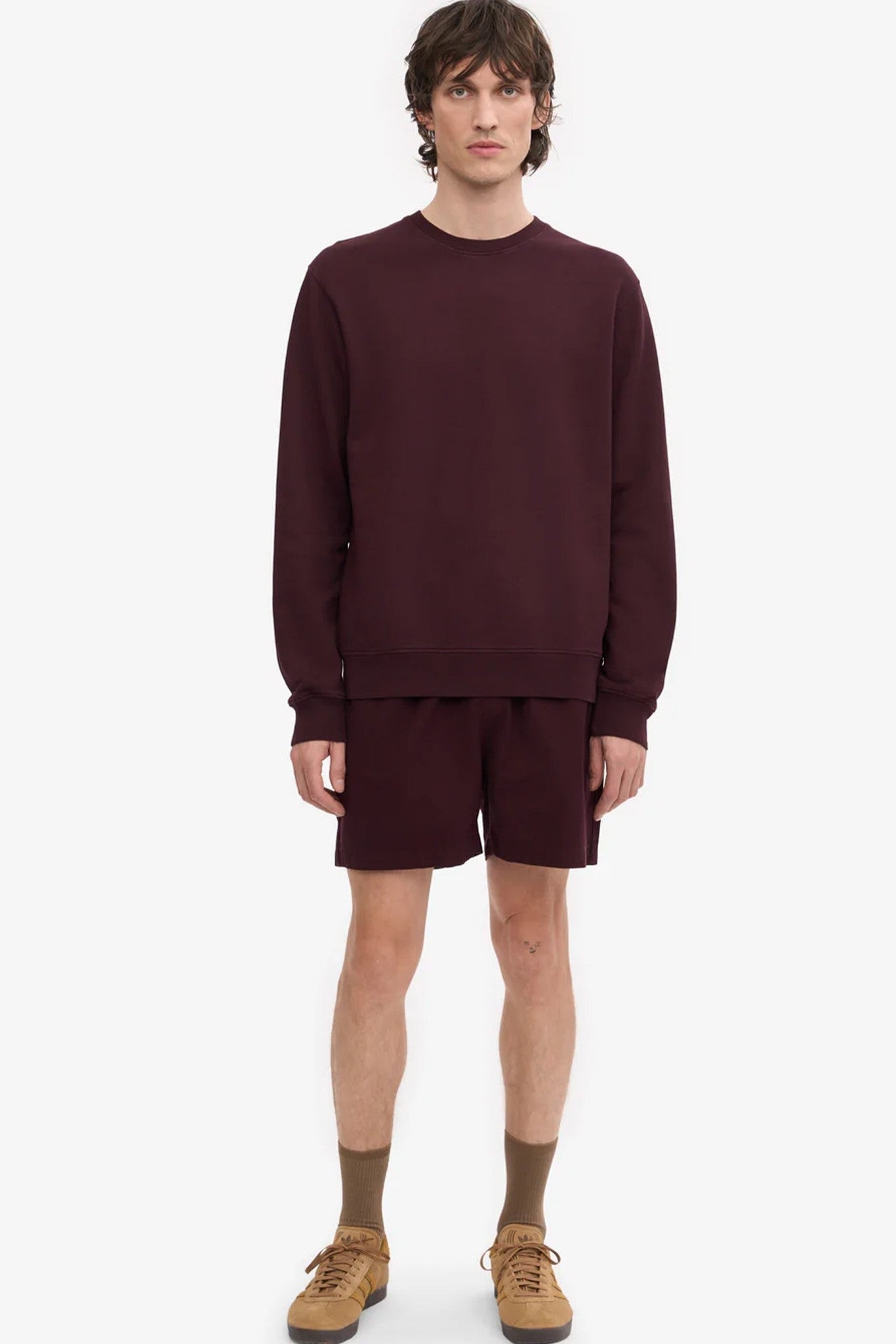 COLORFUL STANDARD - Classic Organic Crew - Oxblood Red - BACKYARD