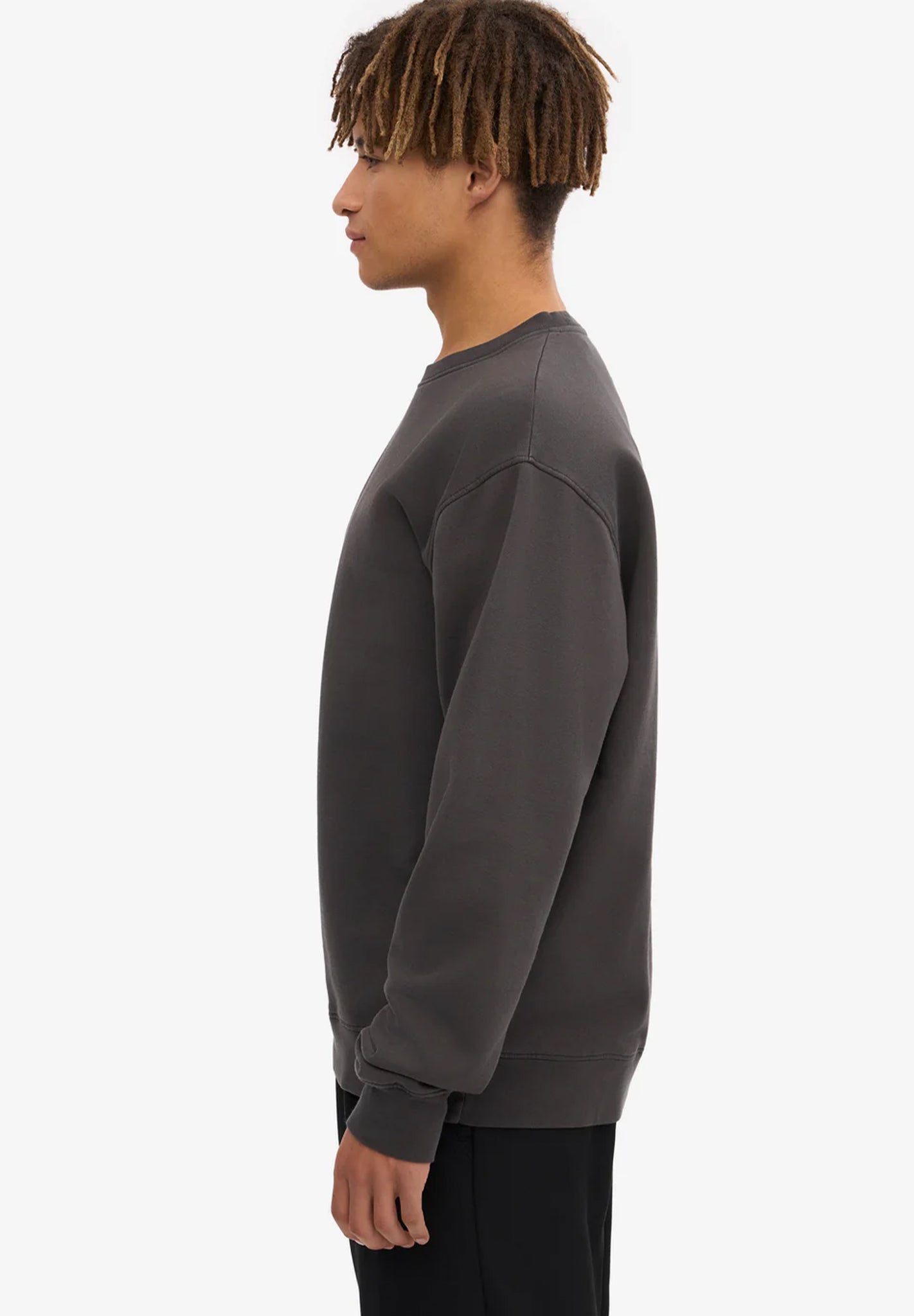 COLORFUL STANDARD - Classic Organic Crew - Lava Grey - BACKYARD