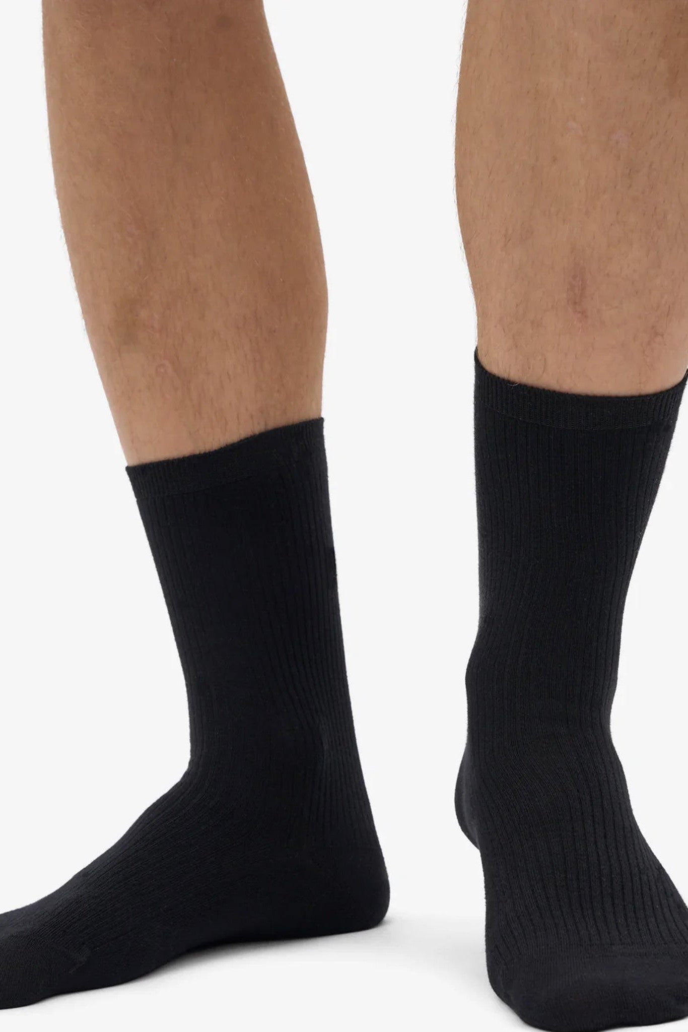 COLORFUL STANDARD - Classic Organic Sock - Deep Black - BACKYARD