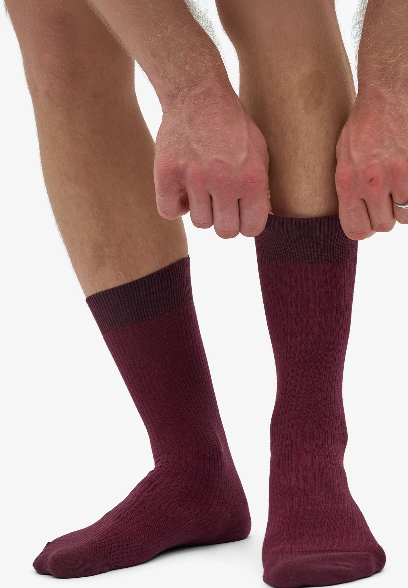 COLORFUL STANDARD - Classic Organic Sock - Oxblood Red - BACKYARD