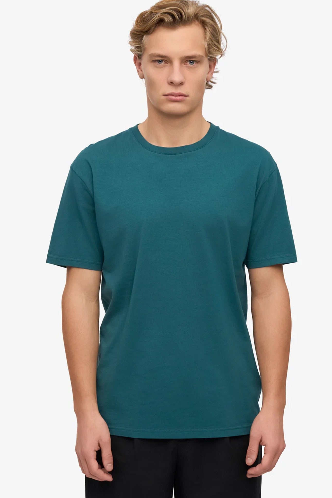 COLORFUL STANDARD - Classic Organic Tee - Ocean Green - BACKYARD