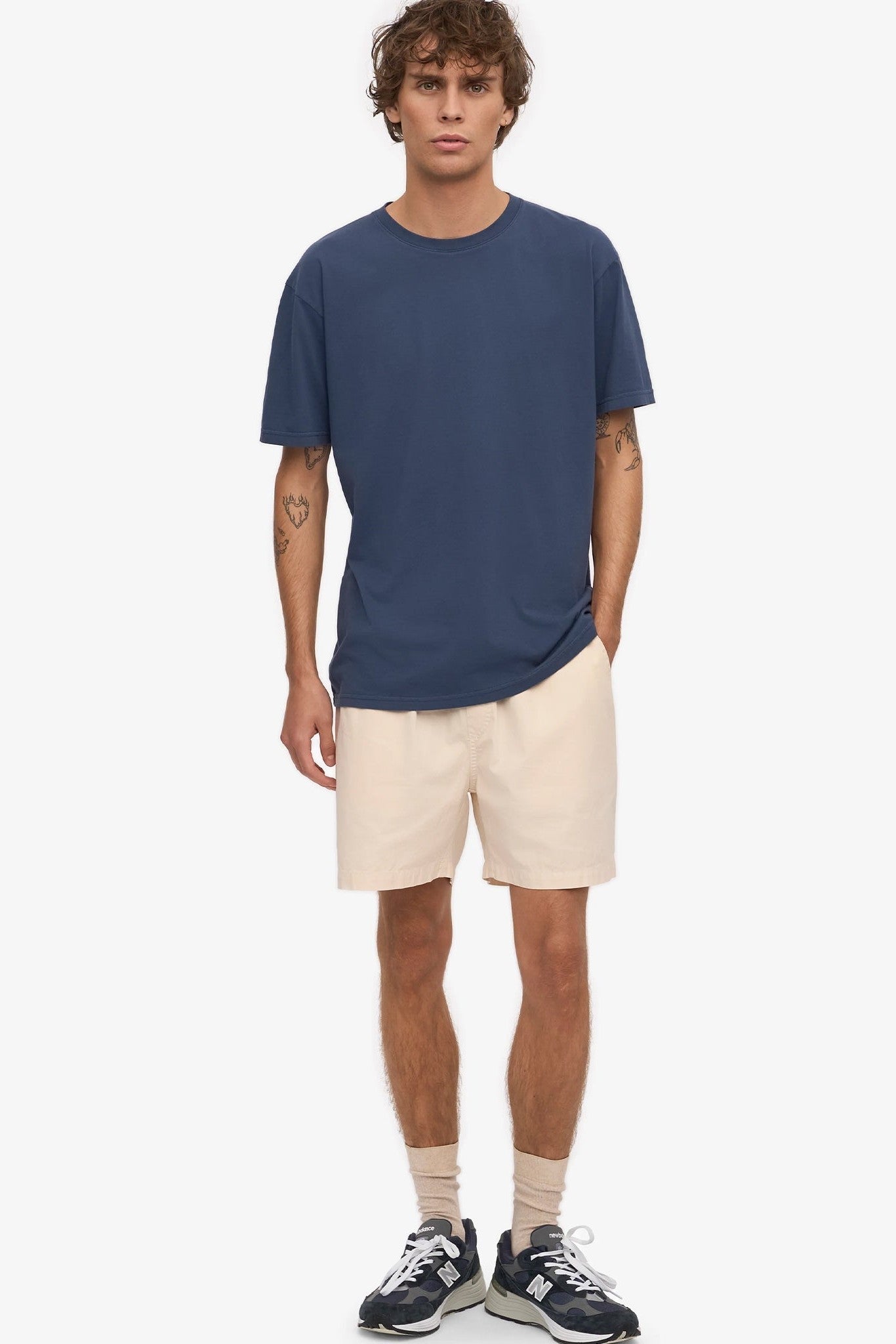 COLORFUL STANDARD - Classic Organic Tee - Petrol Blue - BACKYARD