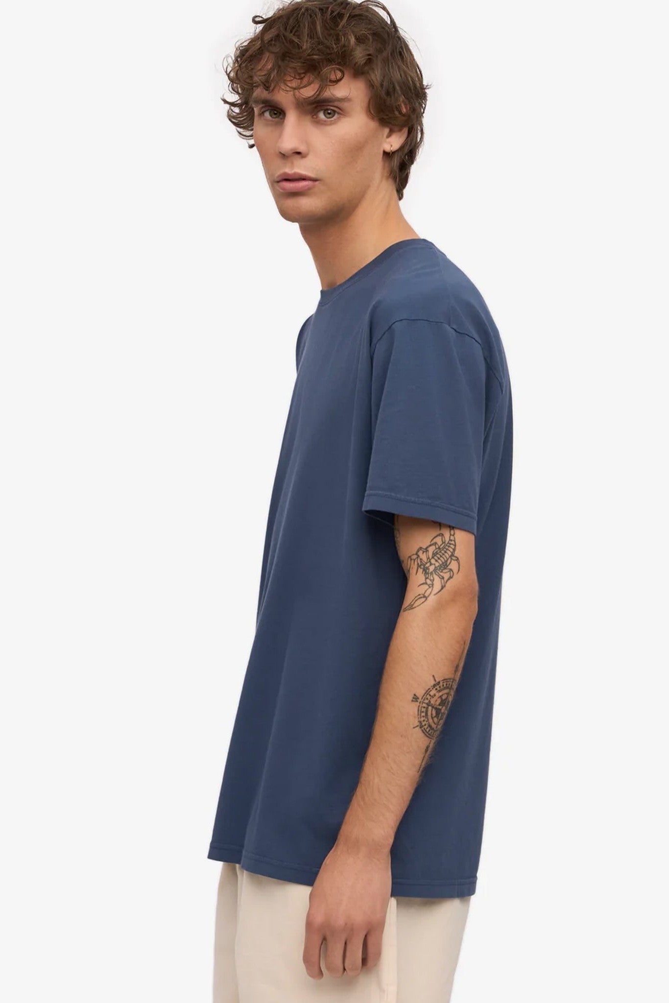 COLORFUL STANDARD - Classic Organic Tee - Petrol Blue - BACKYARD