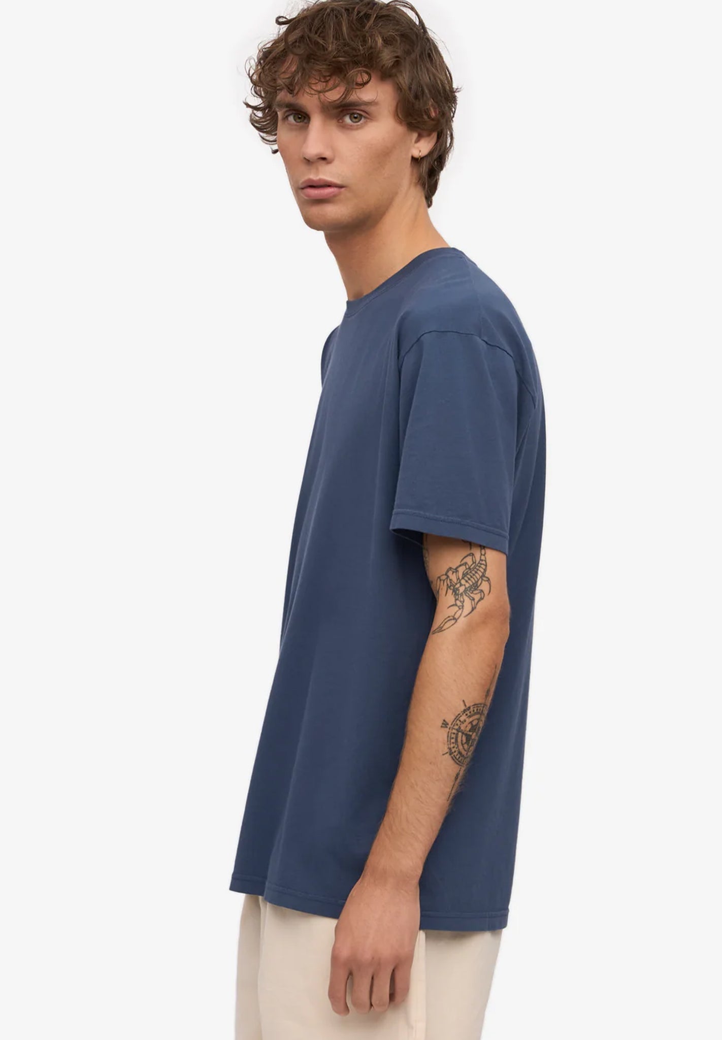 COLORFUL STANDARD - Classic Organic Tee - Petrol Blue - BACKYARD