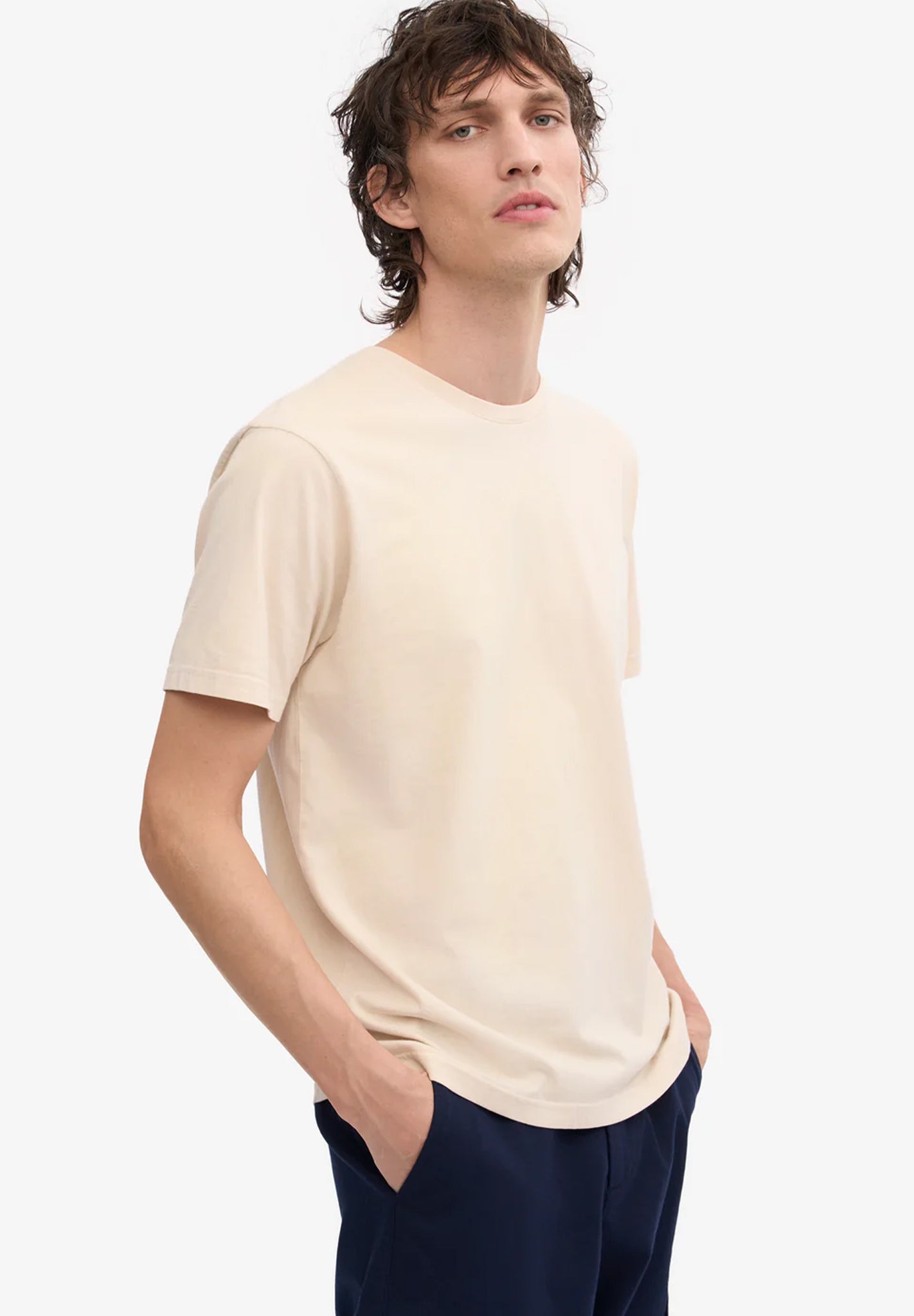 COLORFUL STANDARD - Classic Organic Tee - Ivory White - BACKYARD