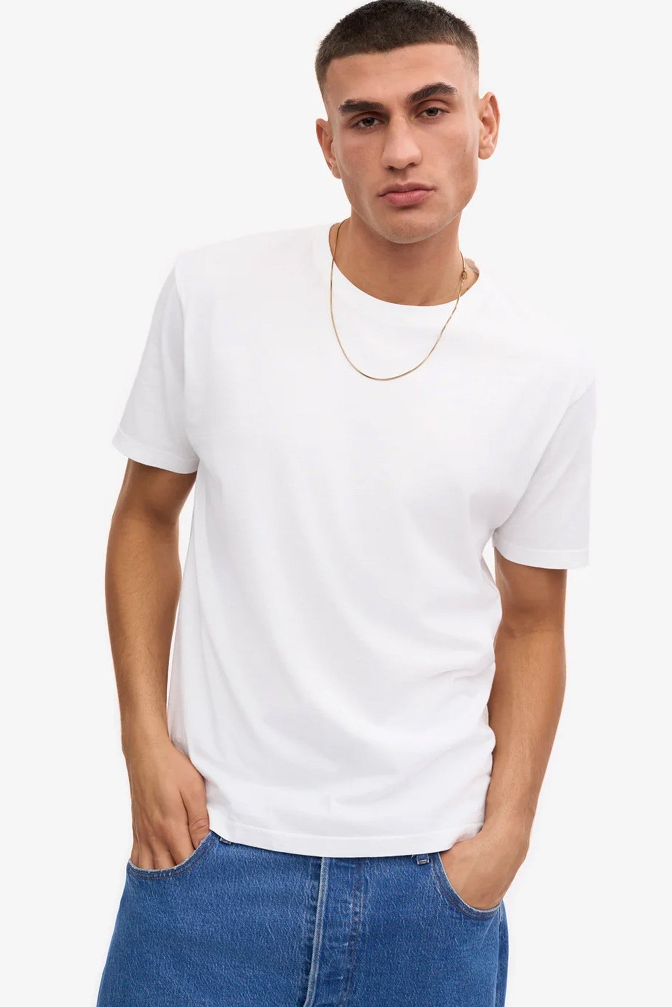 COLORFUL STANDARD - Classic Organic Tee - Optical White - BACKYARD