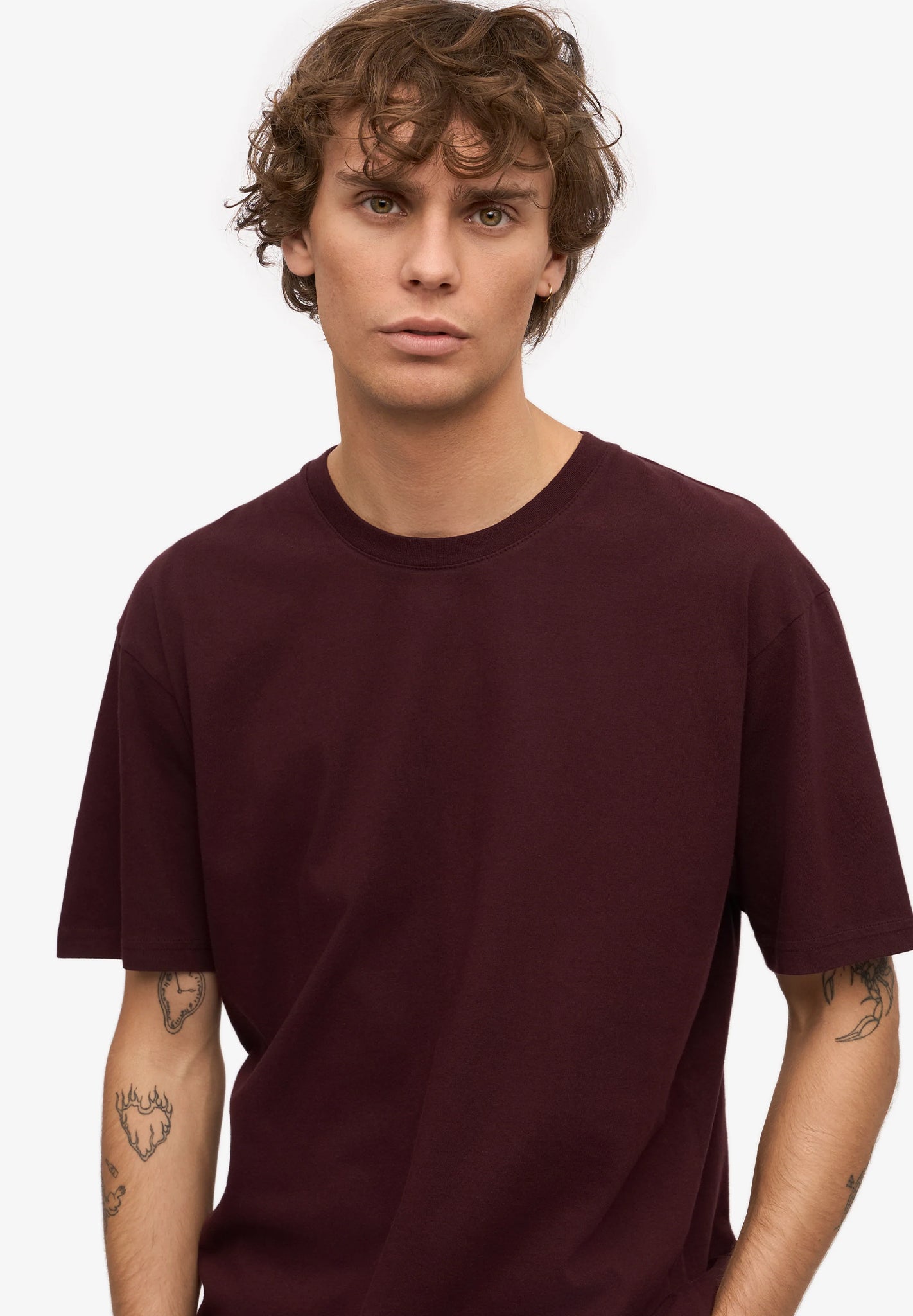 COLORFUL STANDARD - Classic Organic Tee - Oxblood Red - BACKYARD