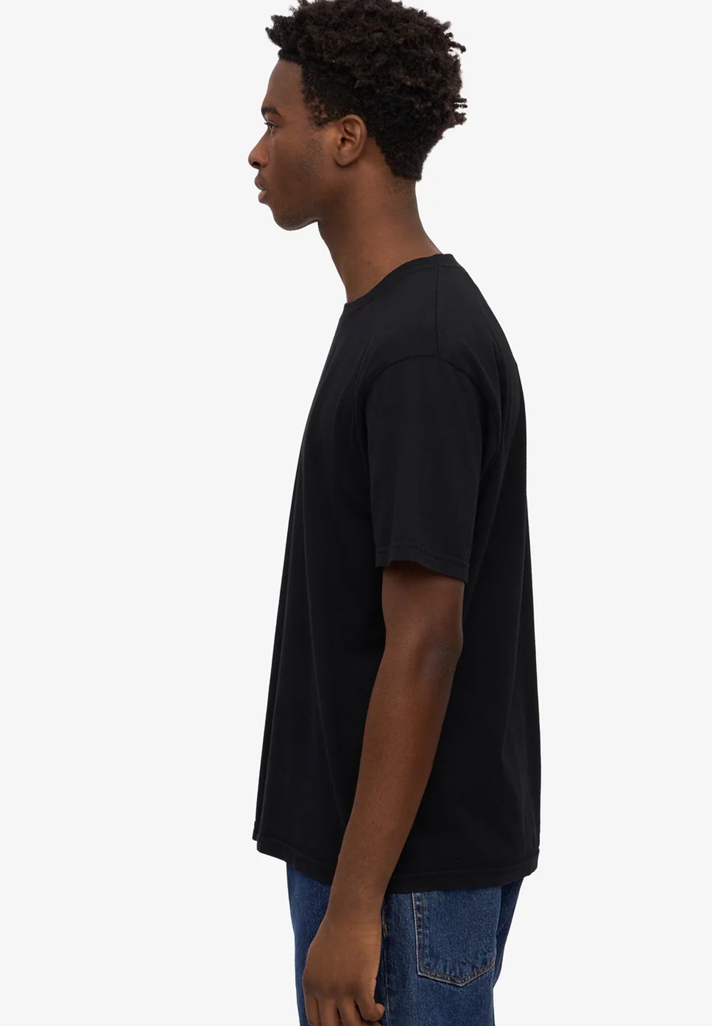 COLORFUL STANDARD - Classic Organic Tee - Deep Black - BACKYARD