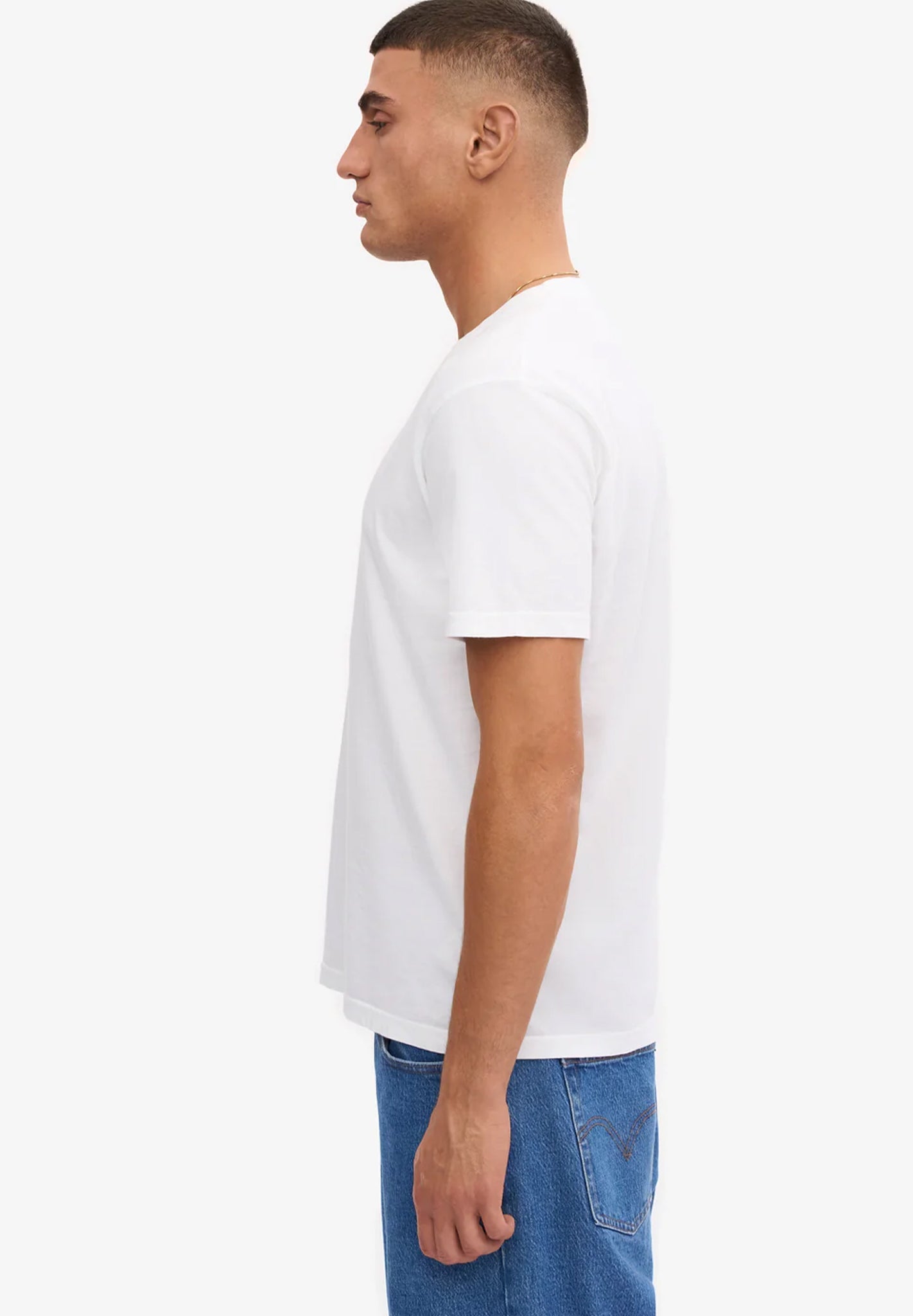 COLORFUL STANDARD - Classic Organic Tee - Optical White - BACKYARD