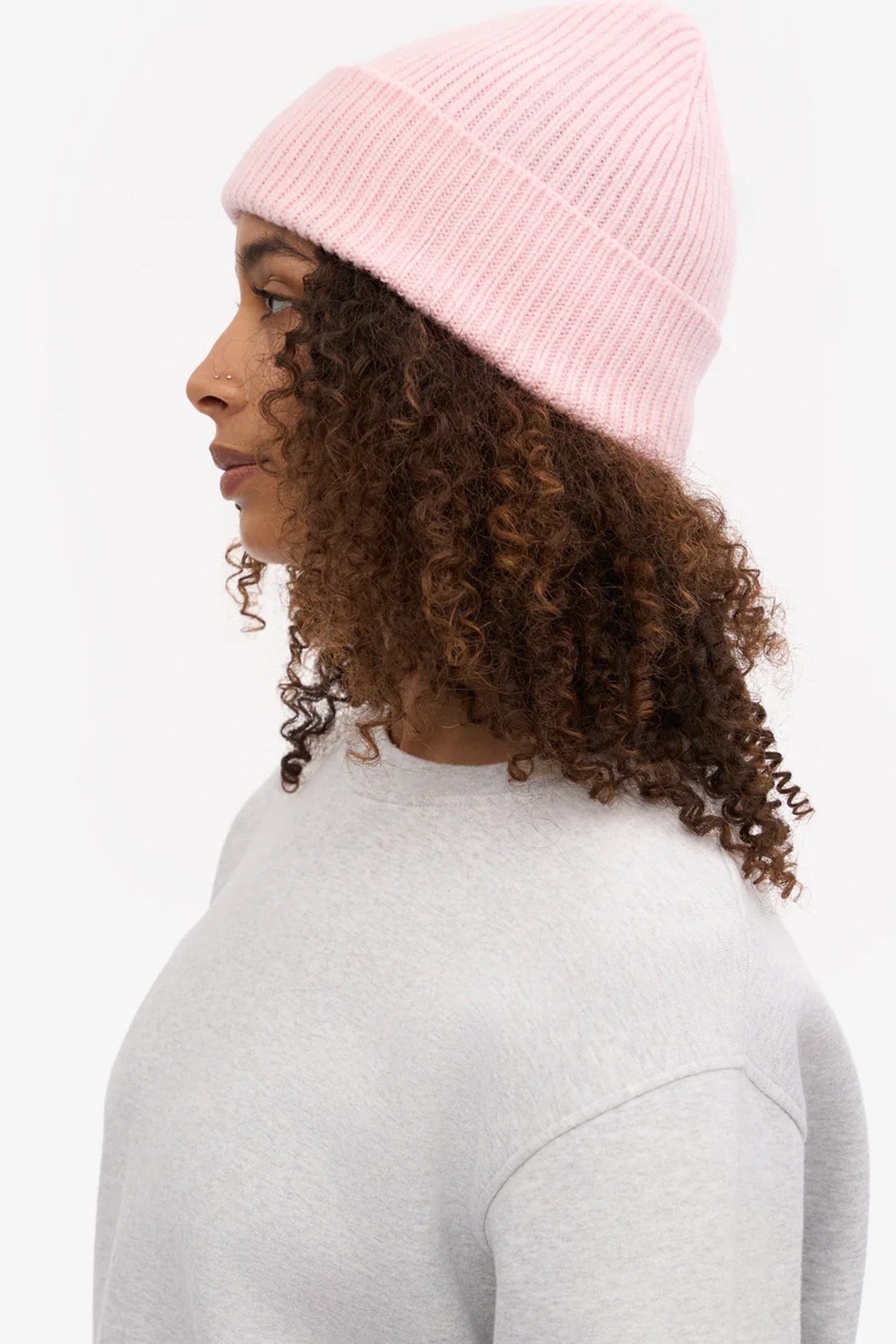 COLORFUL STANDARD - Merino Wool Beanie - Faded Pink - BACKYARD