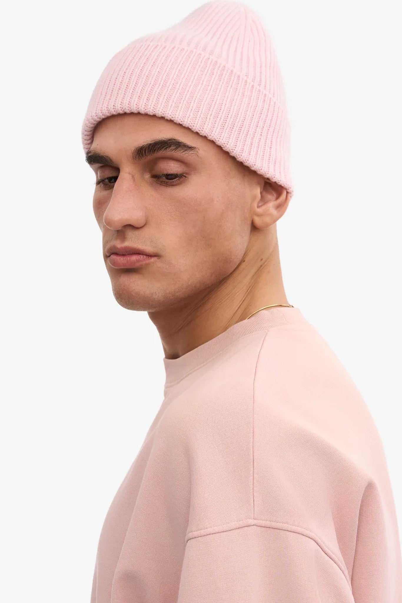 COLORFUL STANDARD - Merino Wool Beanie - Faded Pink - BACKYARD