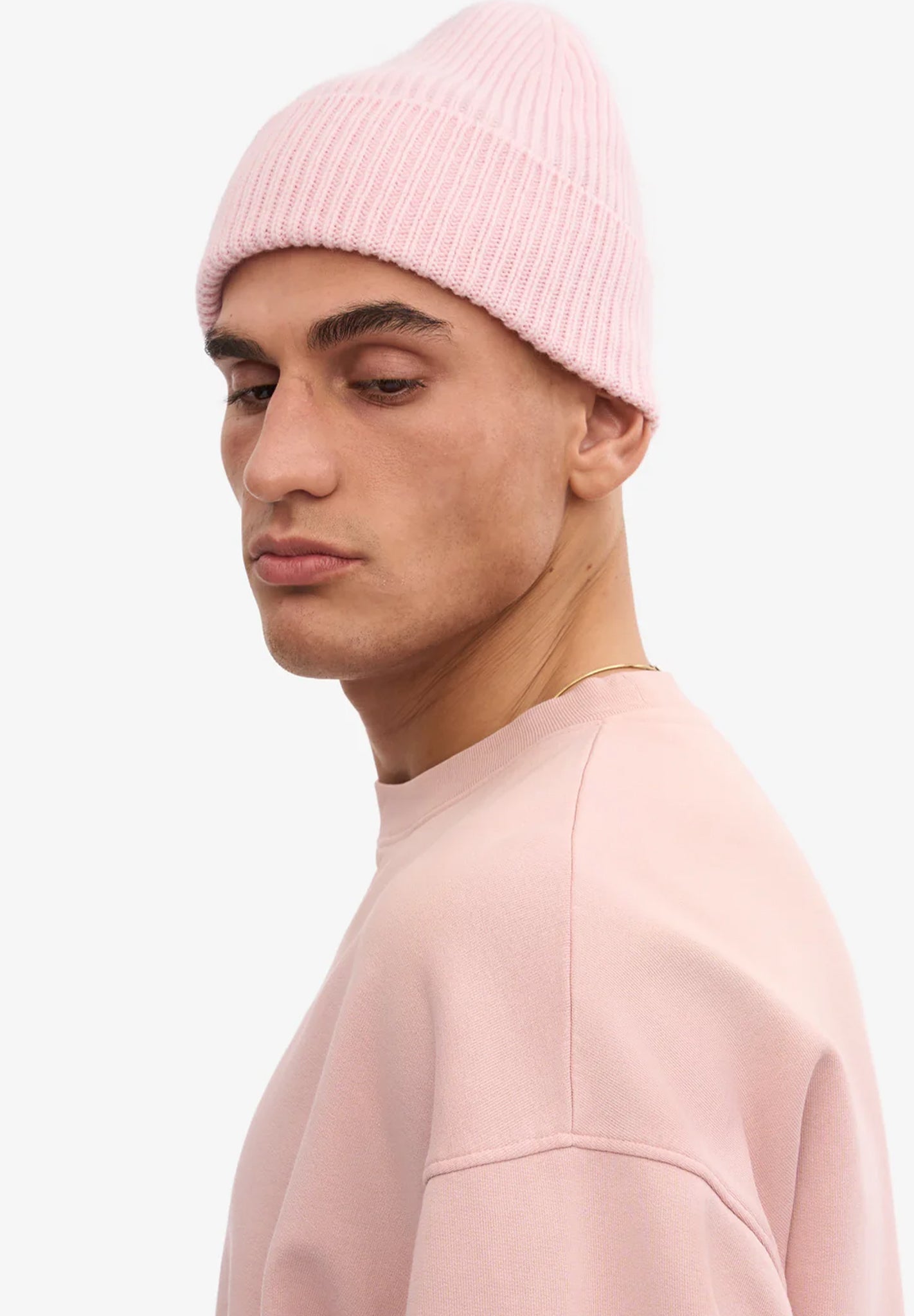 COLORFUL STANDARD - Merino Wool Beanie - Faded Pink - BACKYARD