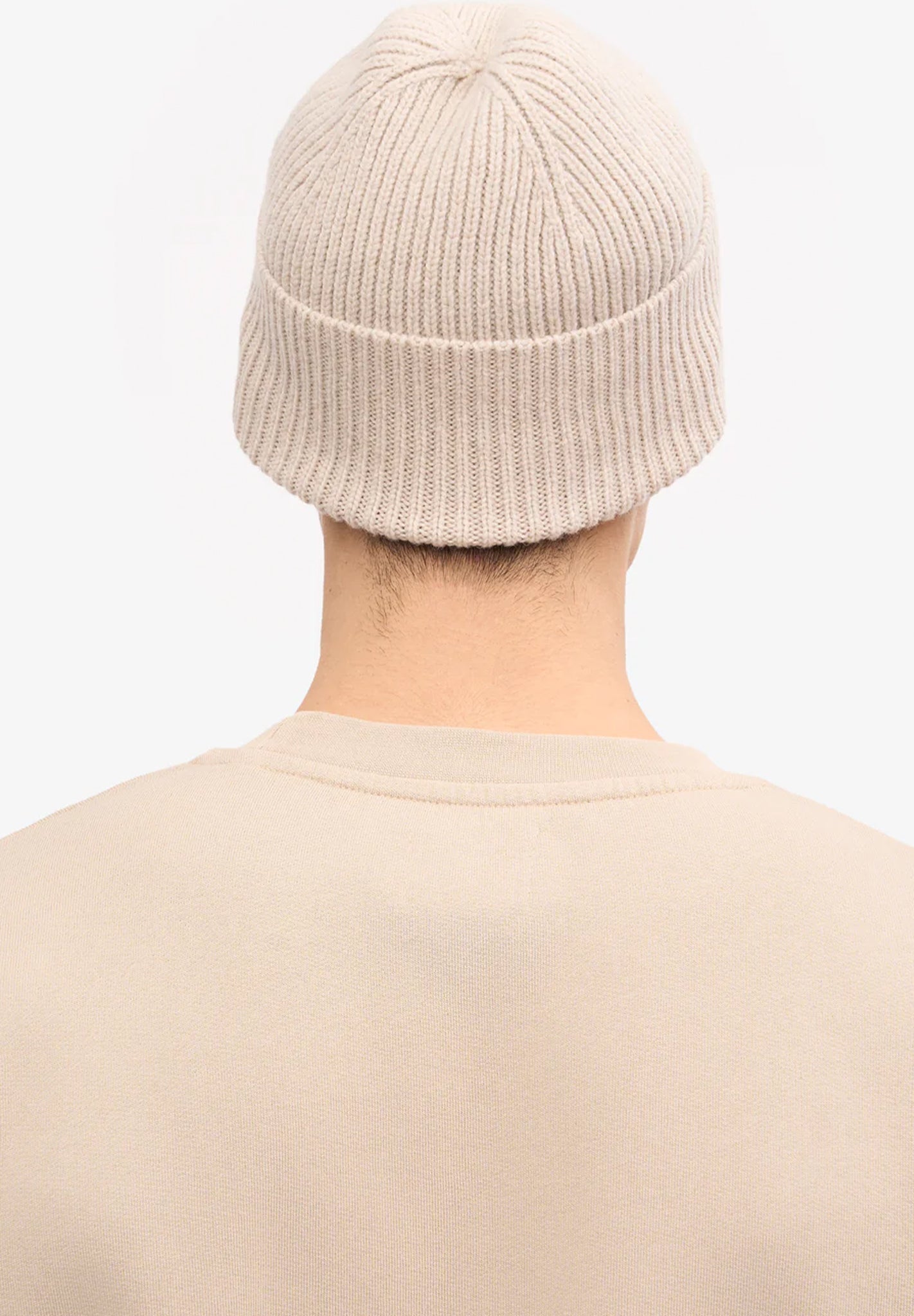 COLORFUL STANDARD - Merino Wool Beanie - Ivory White - BACKYARD