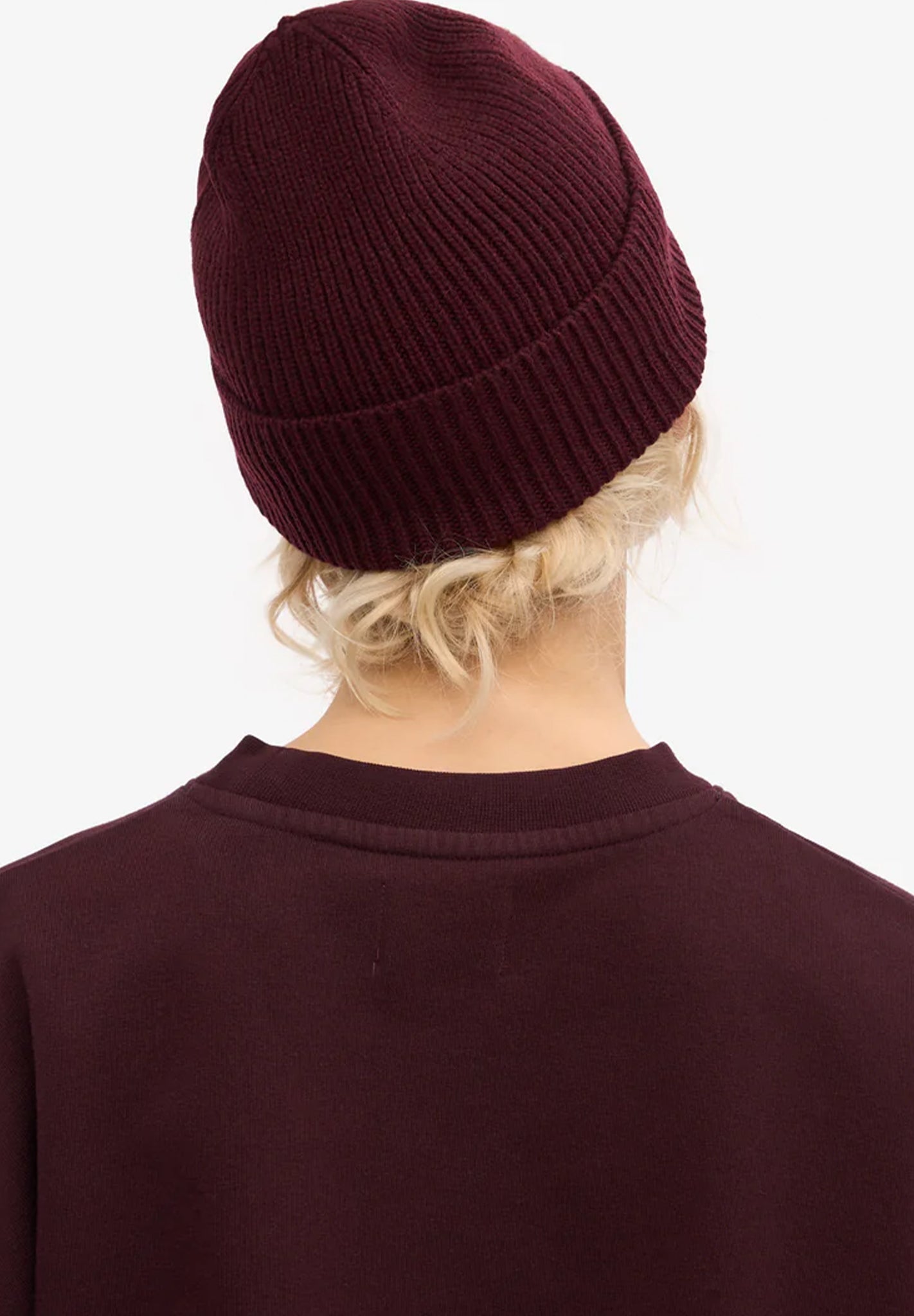 COLORFUL STANDARD - Merino Wool Beanie - Oxblood Red - BACKYARD