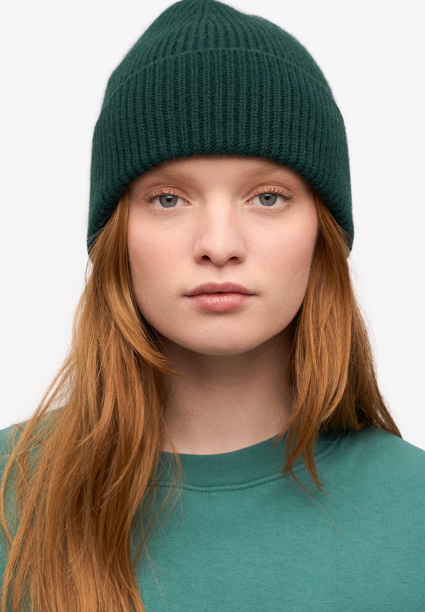 COLORFUL STANDARD - Merino Wool Beanie - Emerald Green - BACKYARD
