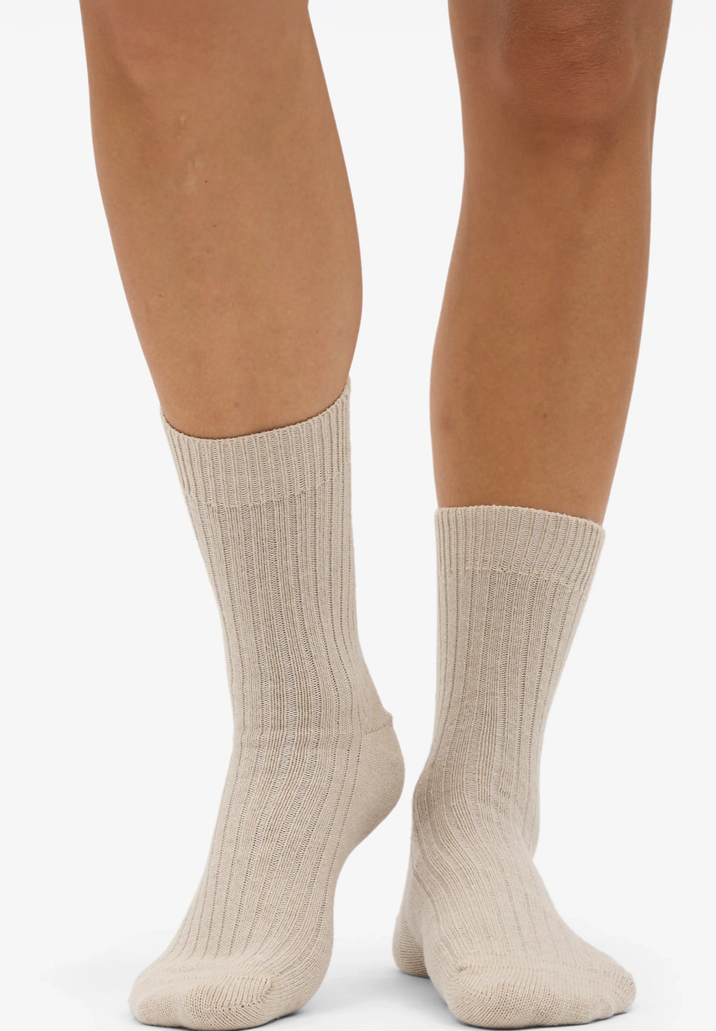 COLORFUL STANDARD - Merino Wool Blend Sock - Ivory White - BACKYARD