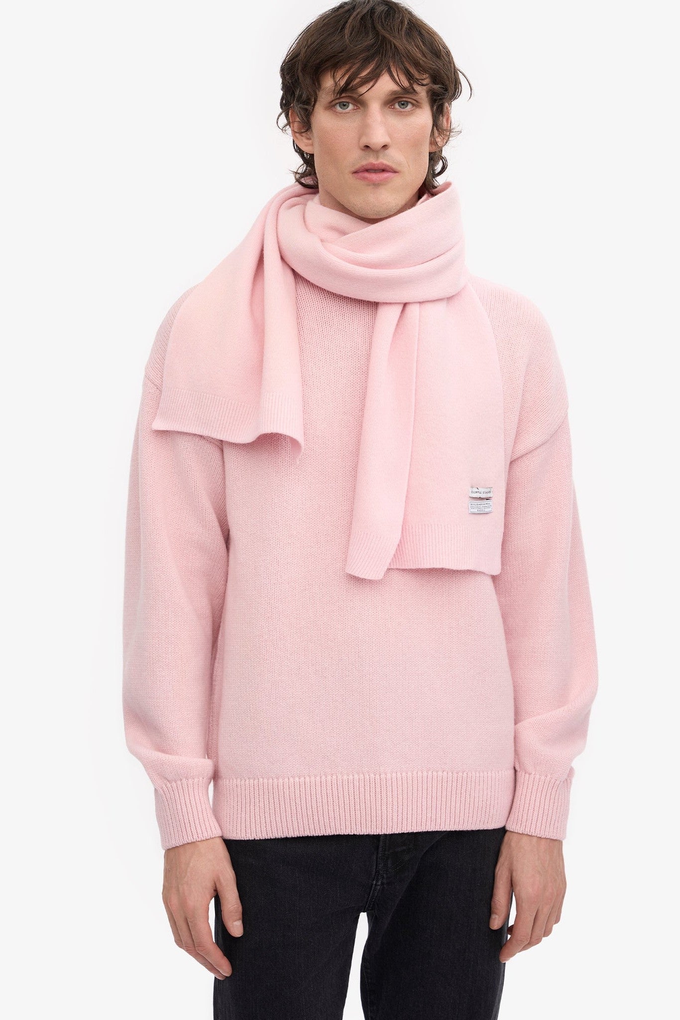 COLORFUL STANDARD - Merino Wool Scarf - Faded Pink - BACKYARD