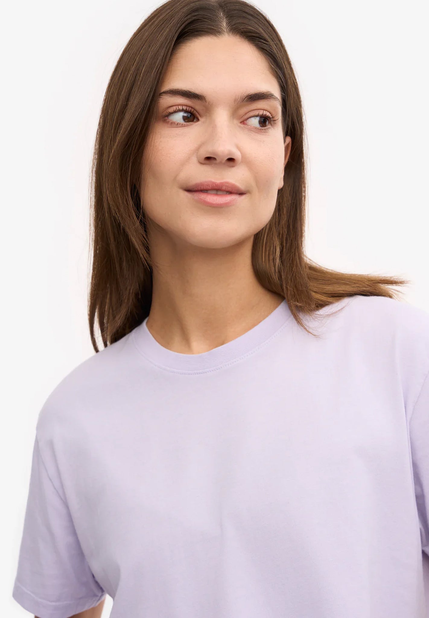 COLORFUL STANDARD - Organic Boxy Crop Tee - Soft Lavender - BACKYARD