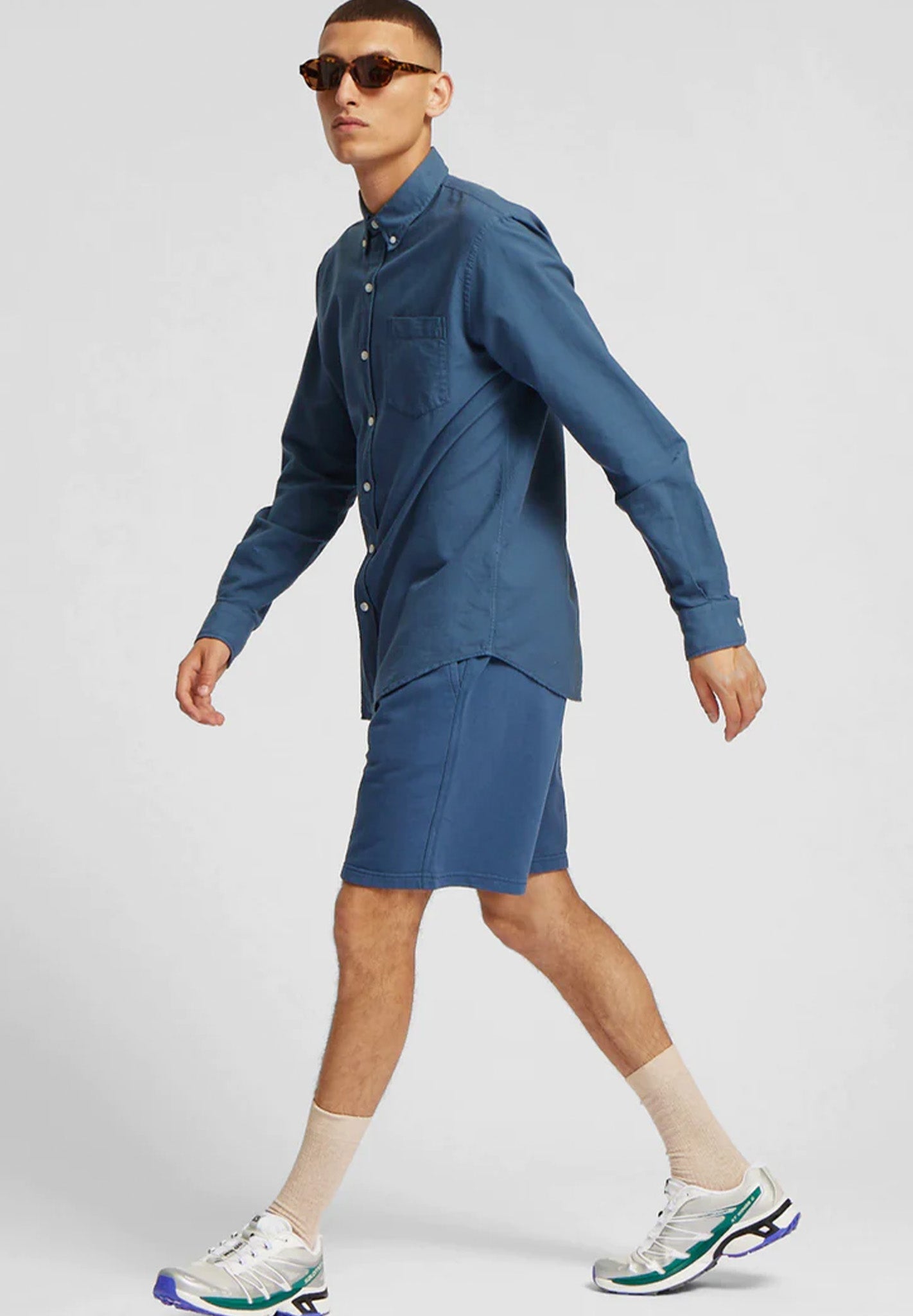 COLORFUL STANDARD - Organic Button Down Shirt - Hunter Green - BACKYARD