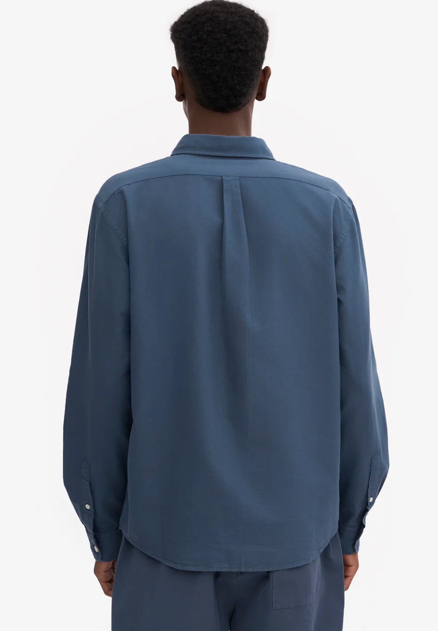 COLORFUL STANDARD - Organic Button Down Shirt - Petrol Blue - BACKYARD