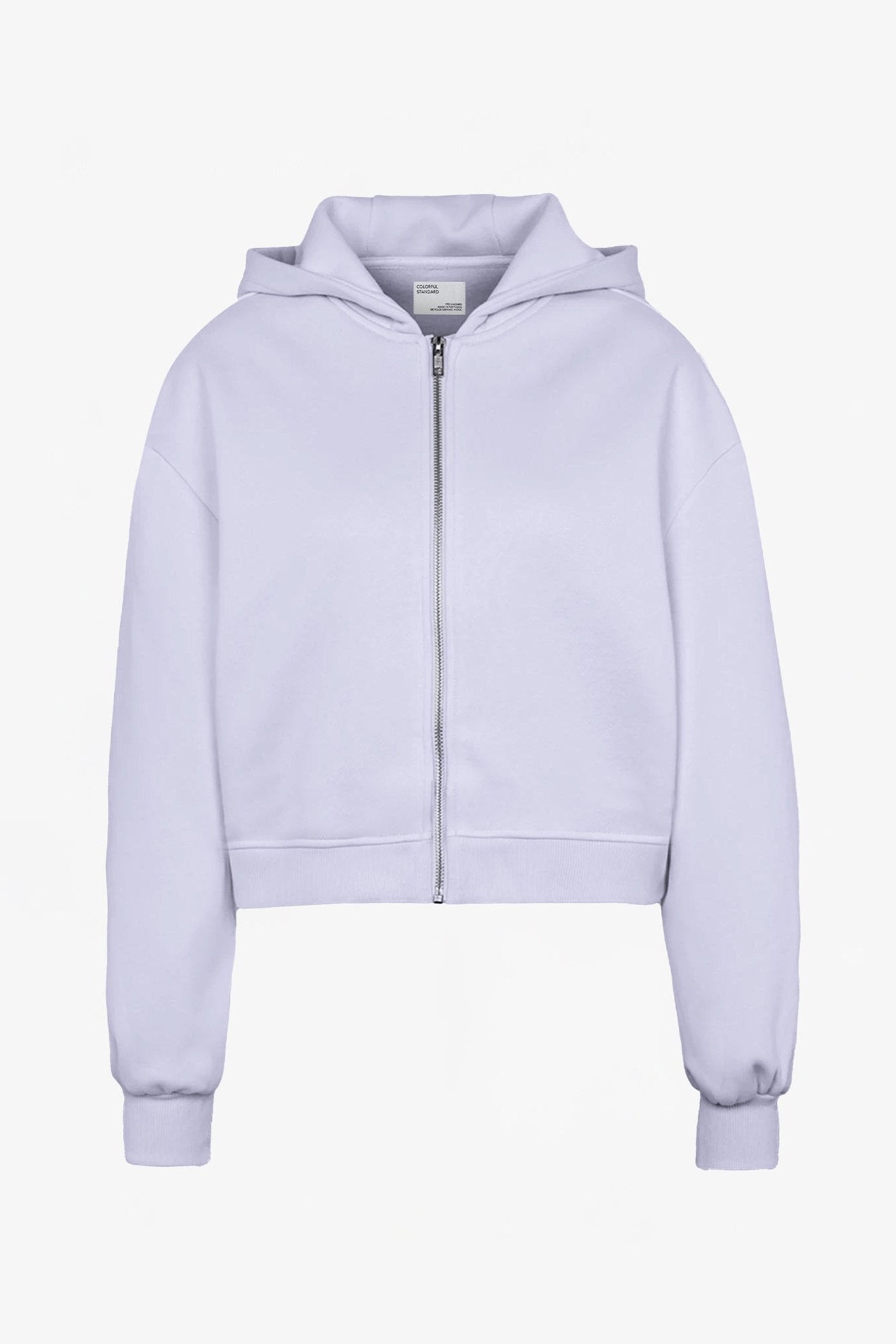 COLORFUL STANDARD - Organic Crop Zip Hood - Soft Lavender - BACKYARD