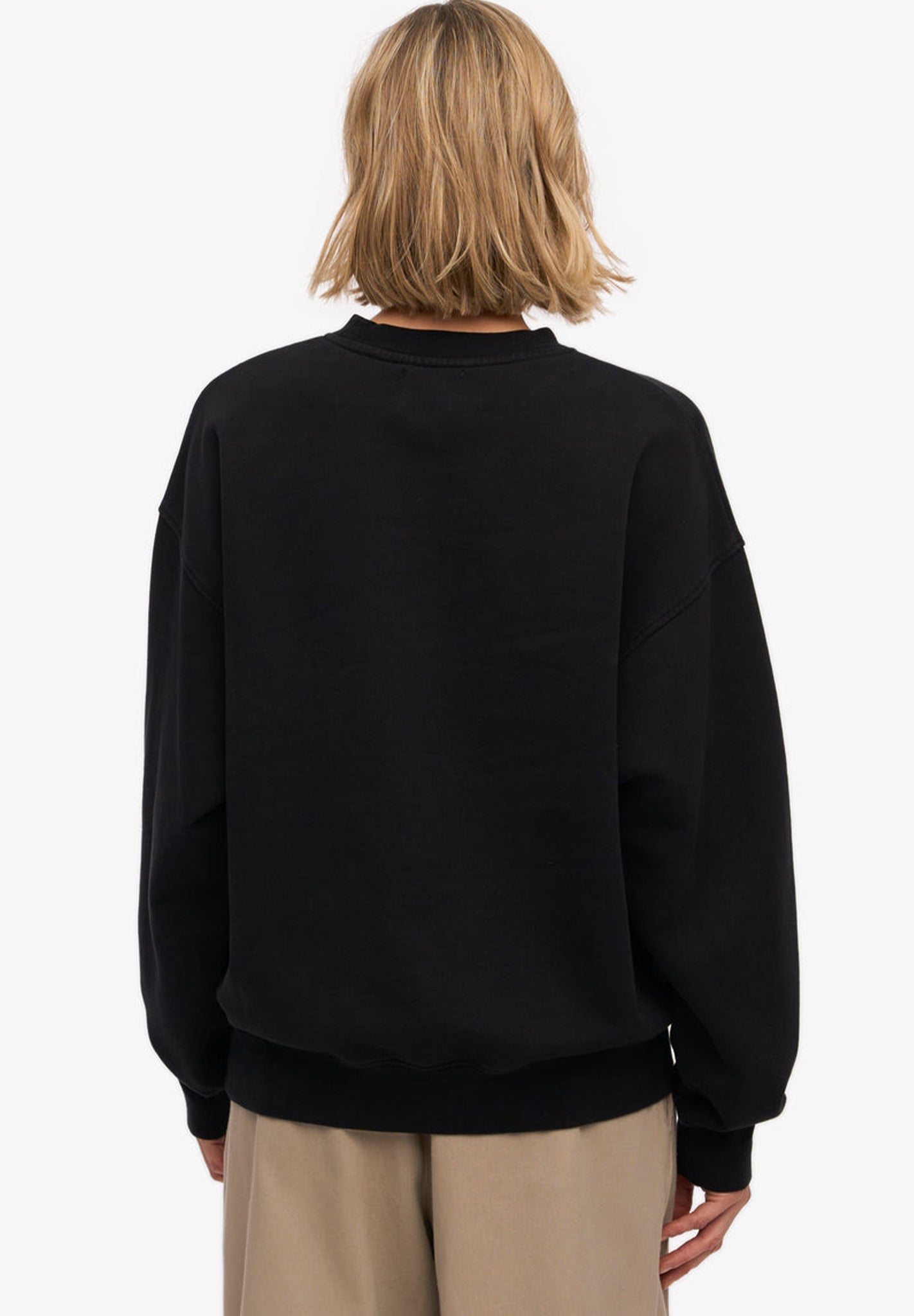 COLORFUL STANDARD - Organic Oversized Crew - Deep Black - BACKYARD