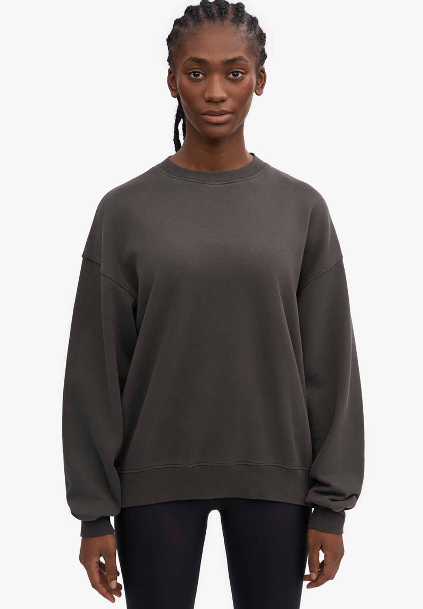 COLORFUL STANDARD - Organic Oversized Crew - Lava Grey - BACKYARD