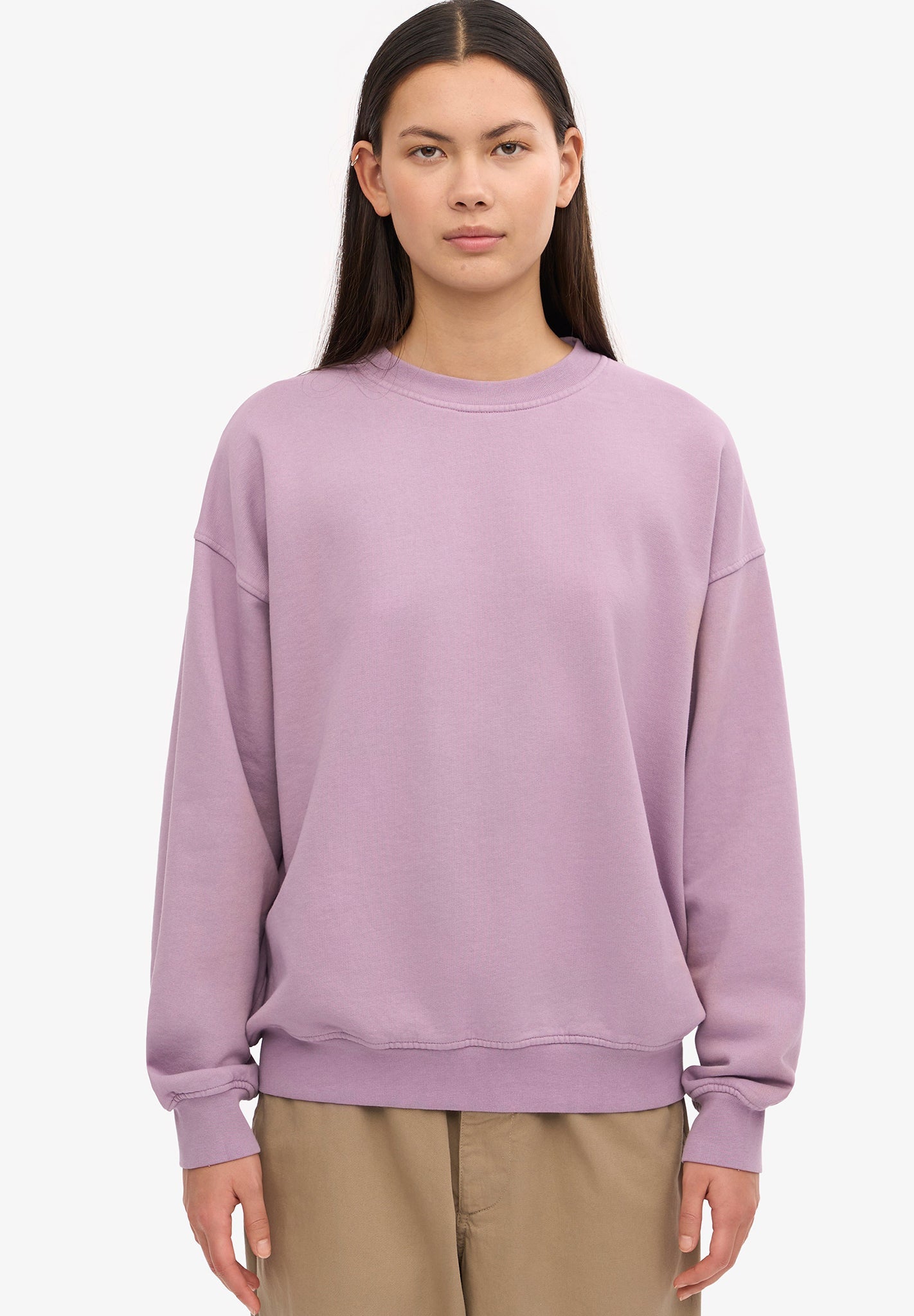 COLORFUL STANDARD - Organic Oversized Crew - Pearly Purple - BACKYARD