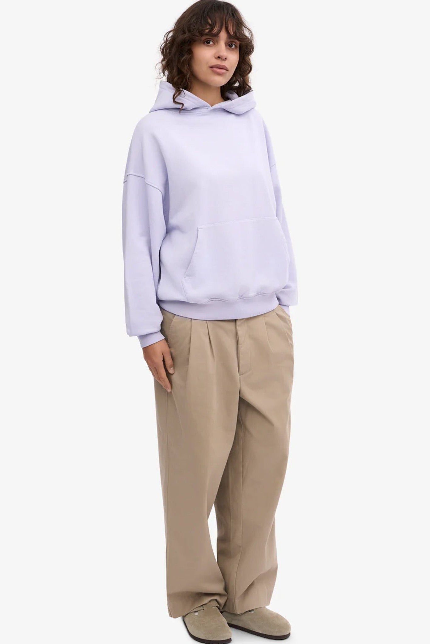 COLORFUL STANDARD - Organic Oversized Hood - Soft Lavender - BACKYARD