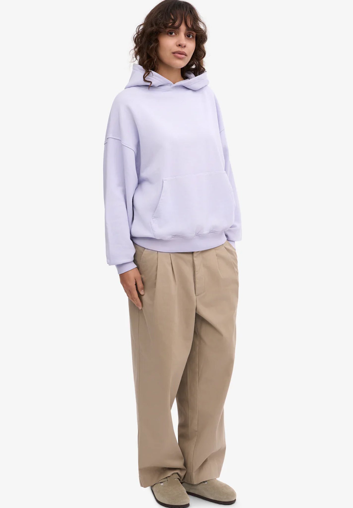 COLORFUL STANDARD - Organic Oversized Hood - Soft Lavender - BACKYARD