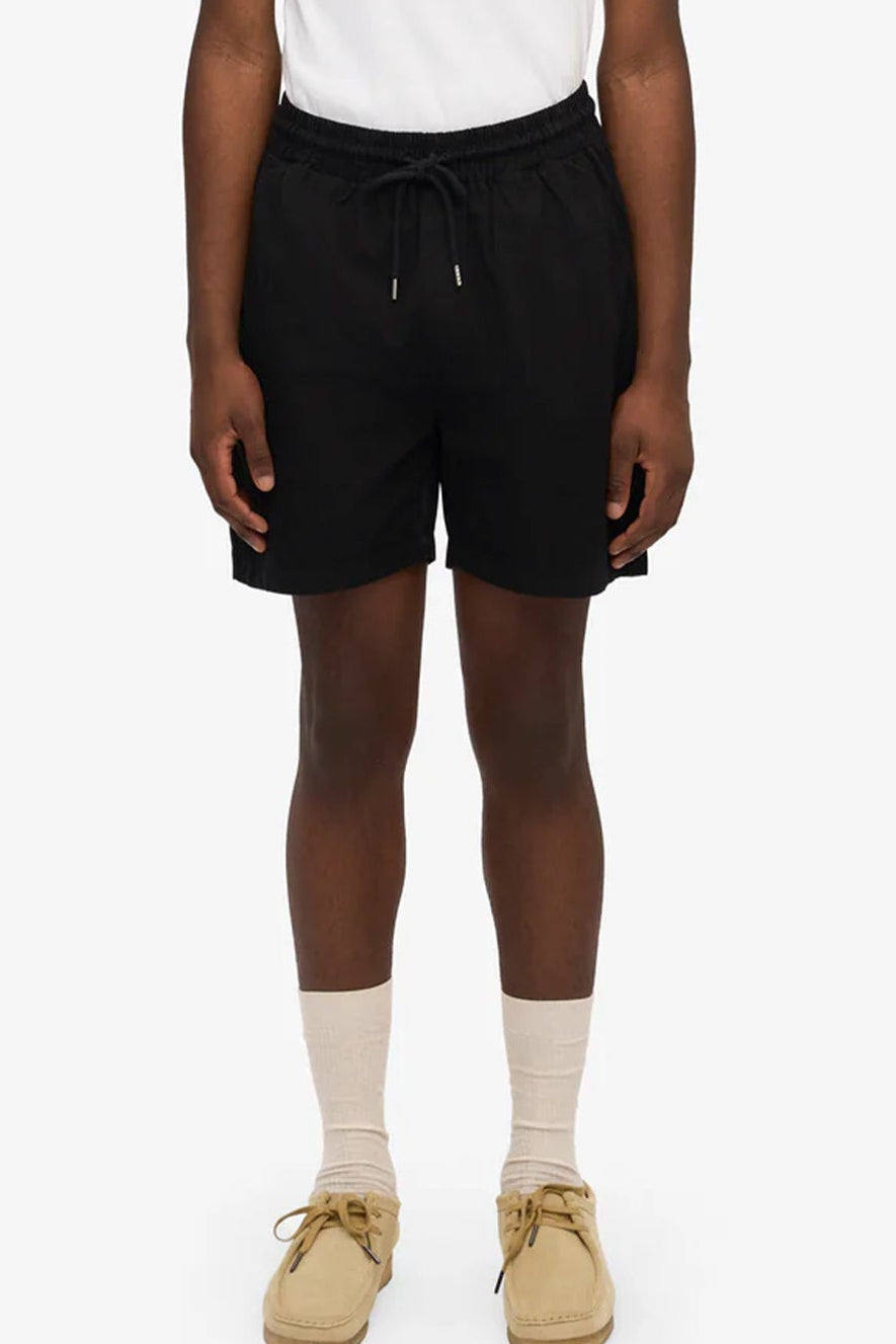 COLORFUL STANDARD - Organic Twill Shorts - Deep Black - BACKYARD