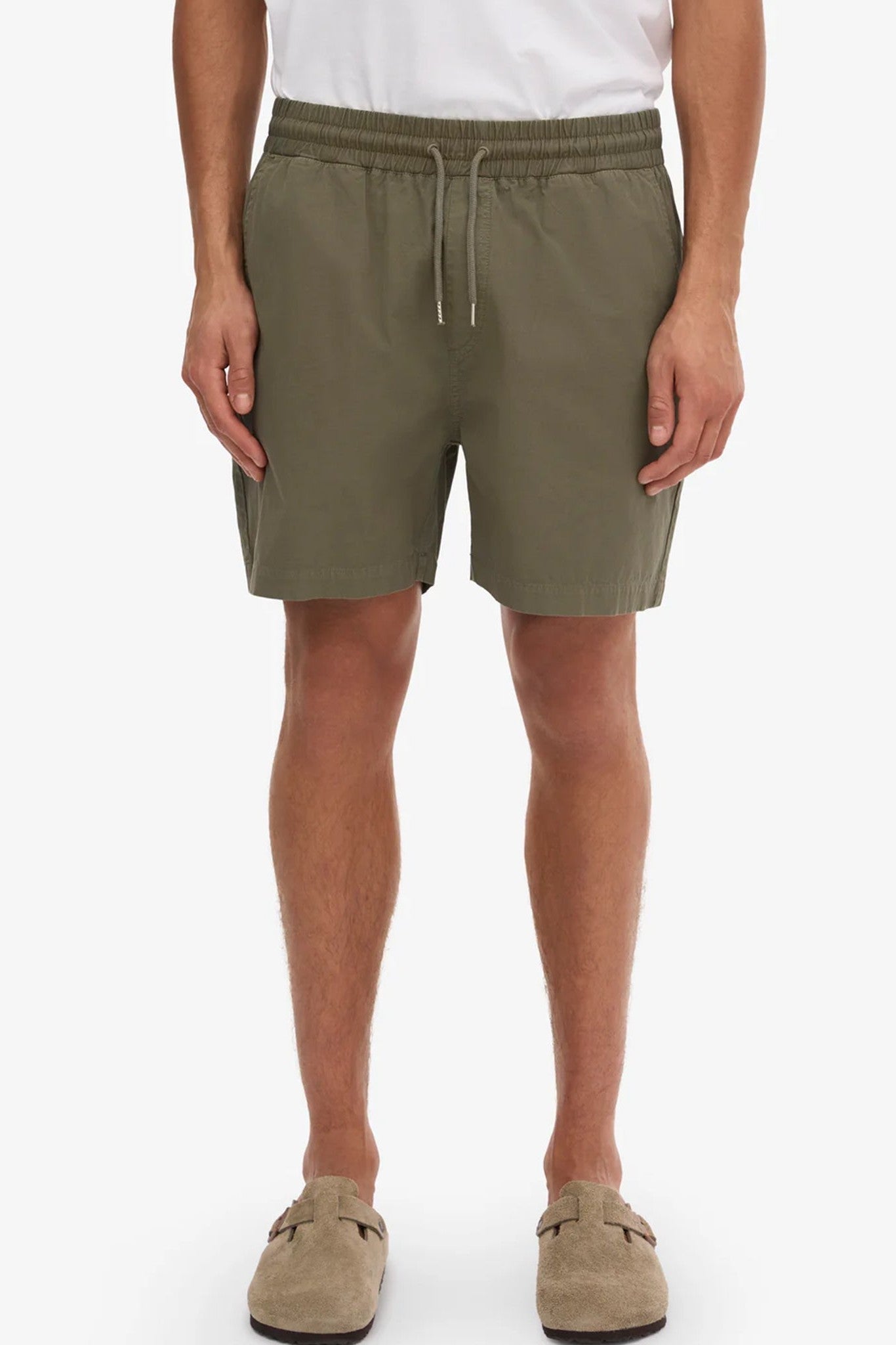 COLORFUL STANDARD - Organic Twill Shorts - Dusty Olive - BACKYARD