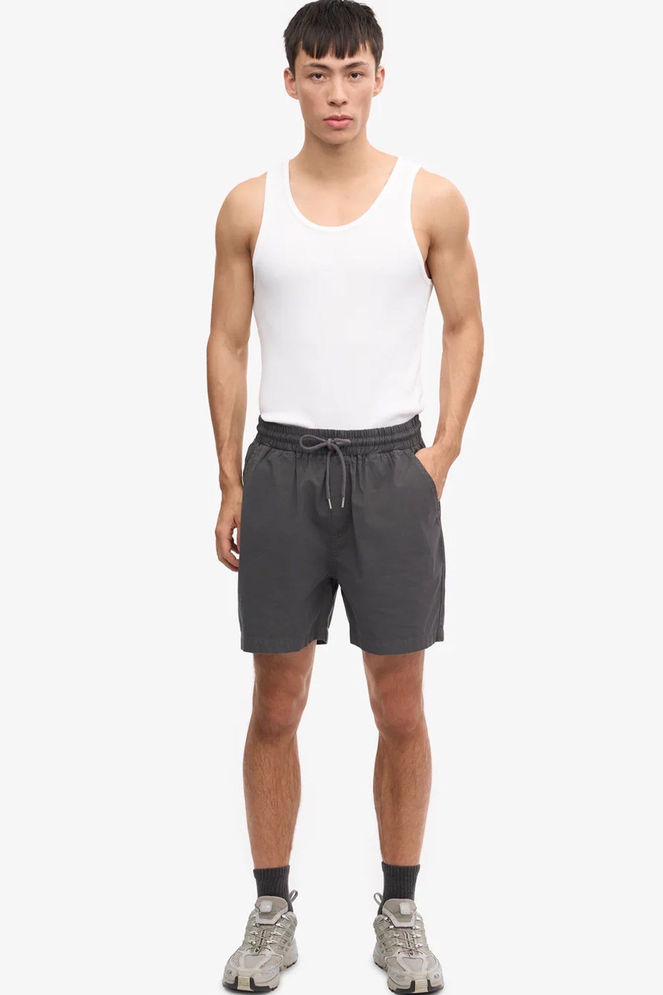 COLORFUL STANDARD - Organic Twill Shorts - Lava Grey - BACKYARD