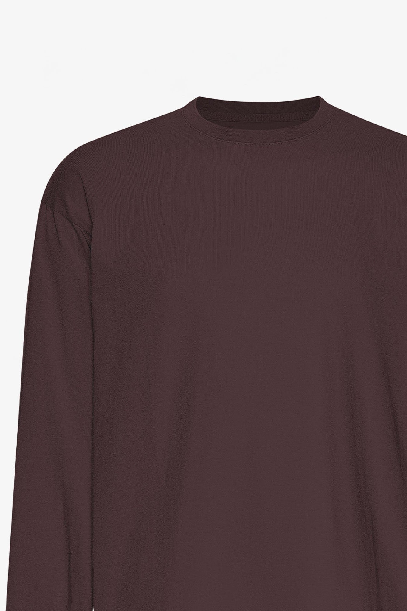 COLORFUL STANDARD - Oversized Organic L/S T-Shirt - Oxblood Red - BACKYARD