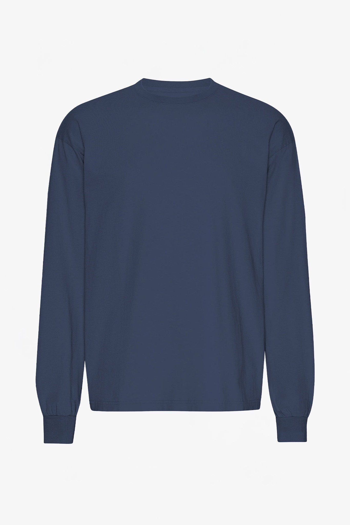 COLORFUL STANDARD - Oversized Organic L/S T-Shirt - Petrol Blue - BACKYARD