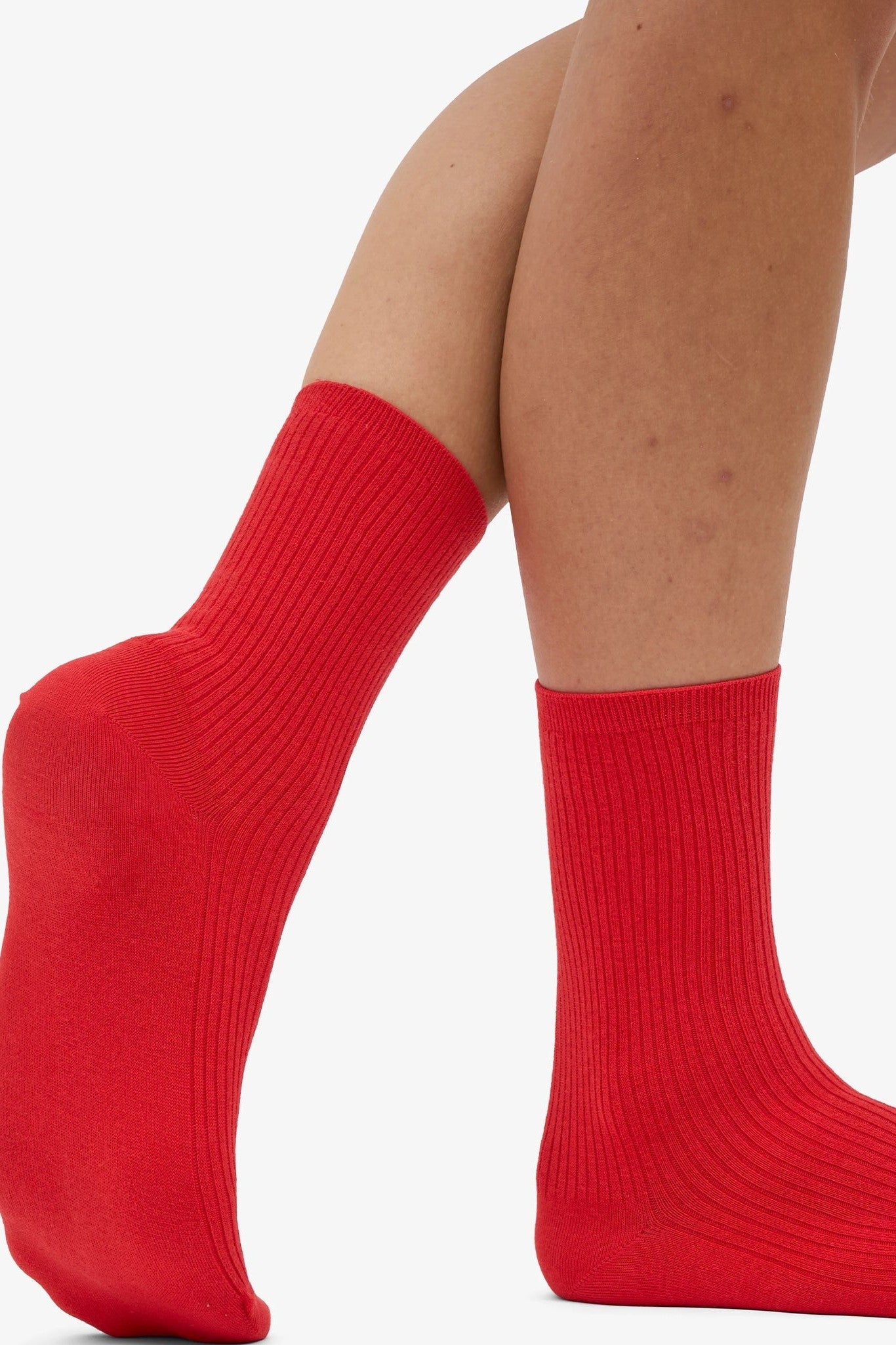 COLORFUL STANDARD - Women Classic Organic Sock - Red Tangerine - BACKYARD