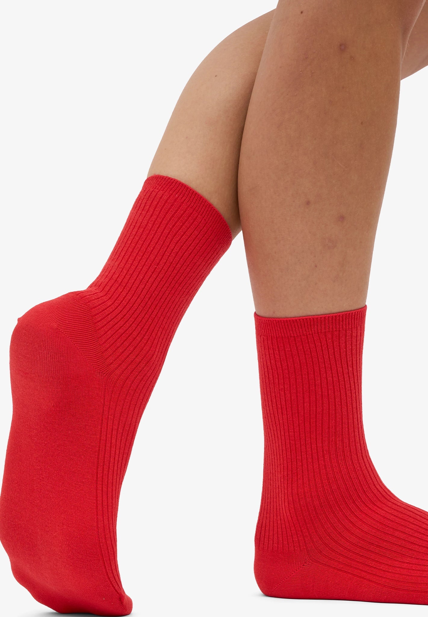 COLORFUL STANDARD - Women Classic Organic Sock - Red Tangerine - BACKYARD